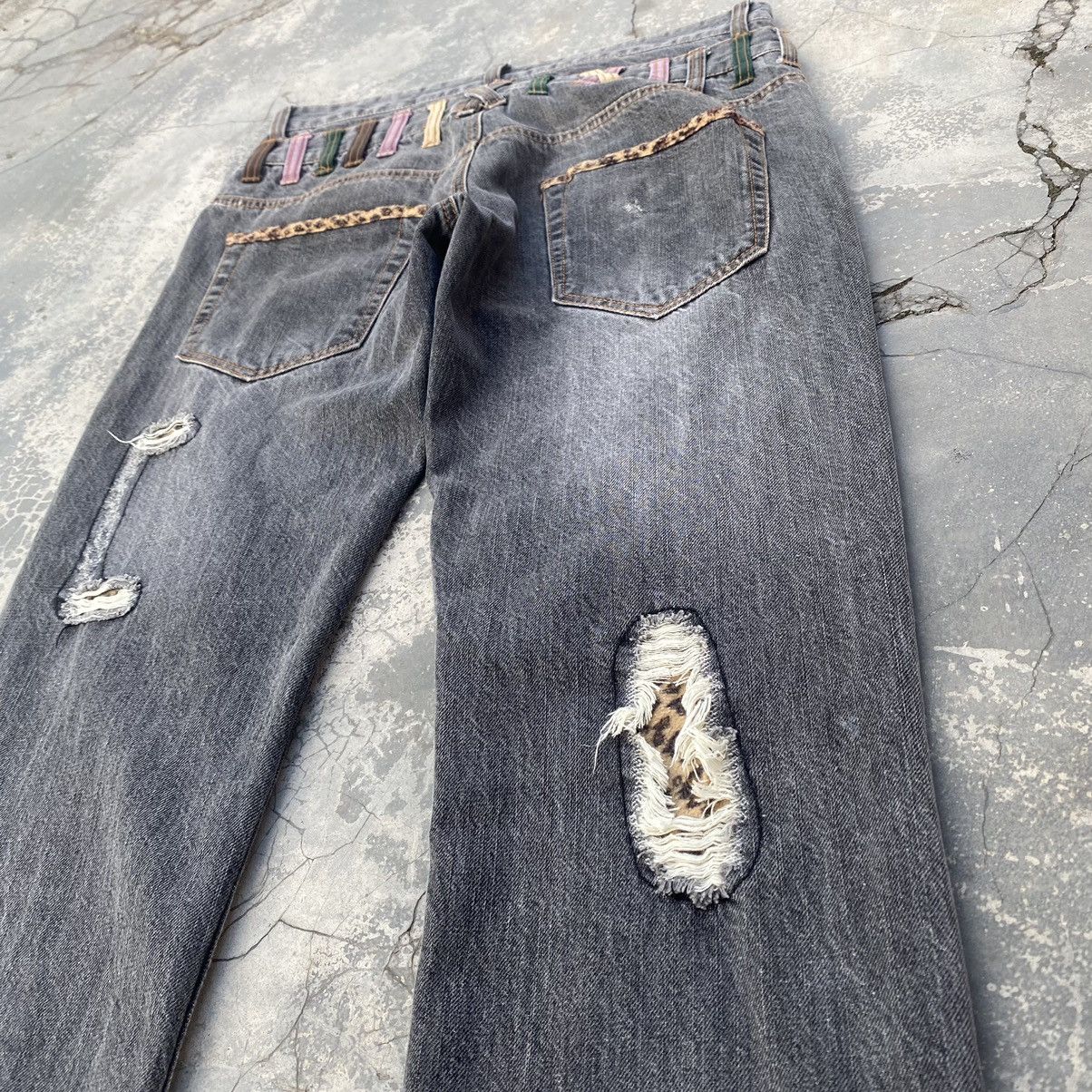 If Six Was Nine 🔥NYLAUS EXPLOSION🔥Leopard Double Waist Jeans Size US 33 - 7 Thumbnail