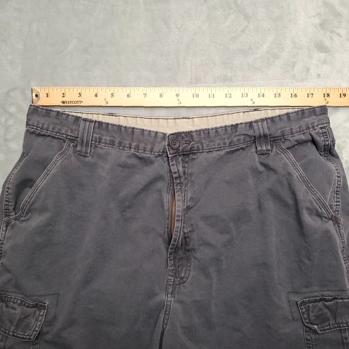 Wrangler Wrangler Cargo Shorts Men 38 Gray Twill Utility Outdoor Hiking 100% Cotton Size US 38 / EU 54 - 6 Thumbnail