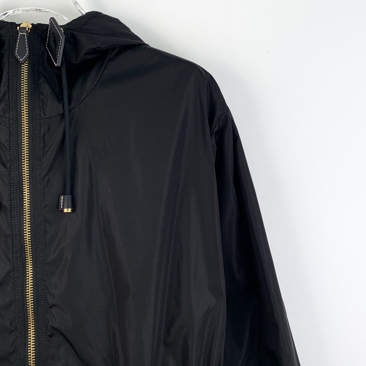 Burberry Burberry Black Hooded Drawstring Zipper Jacket Size XXS / US 00 / IT 34 - 3 Thumbnail