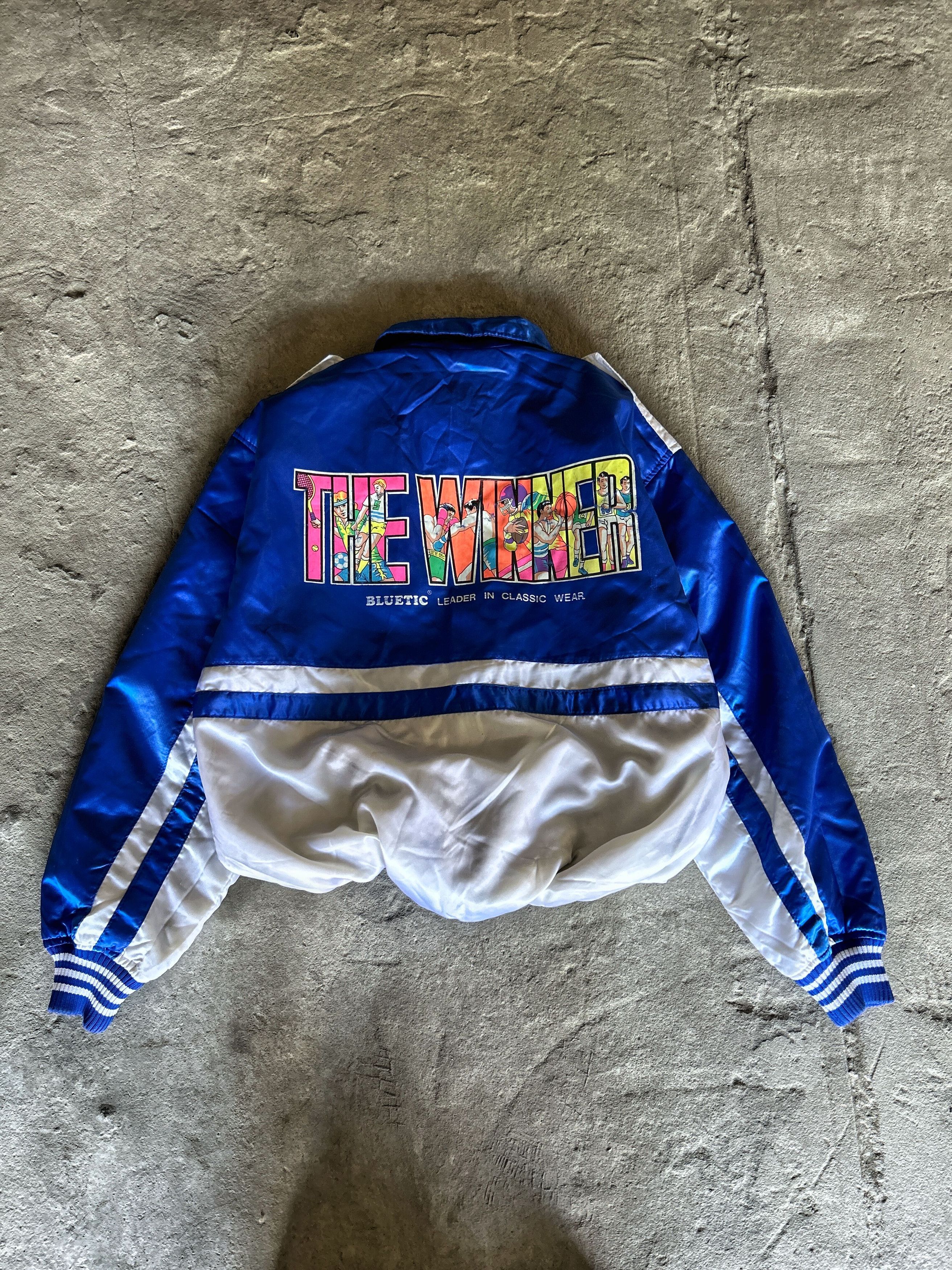 Vintage Blue Puffer Bomber Jacket Minimal Oversized Outerwear Size US M / EU 48-50 / 2 - 9 Thumbnail