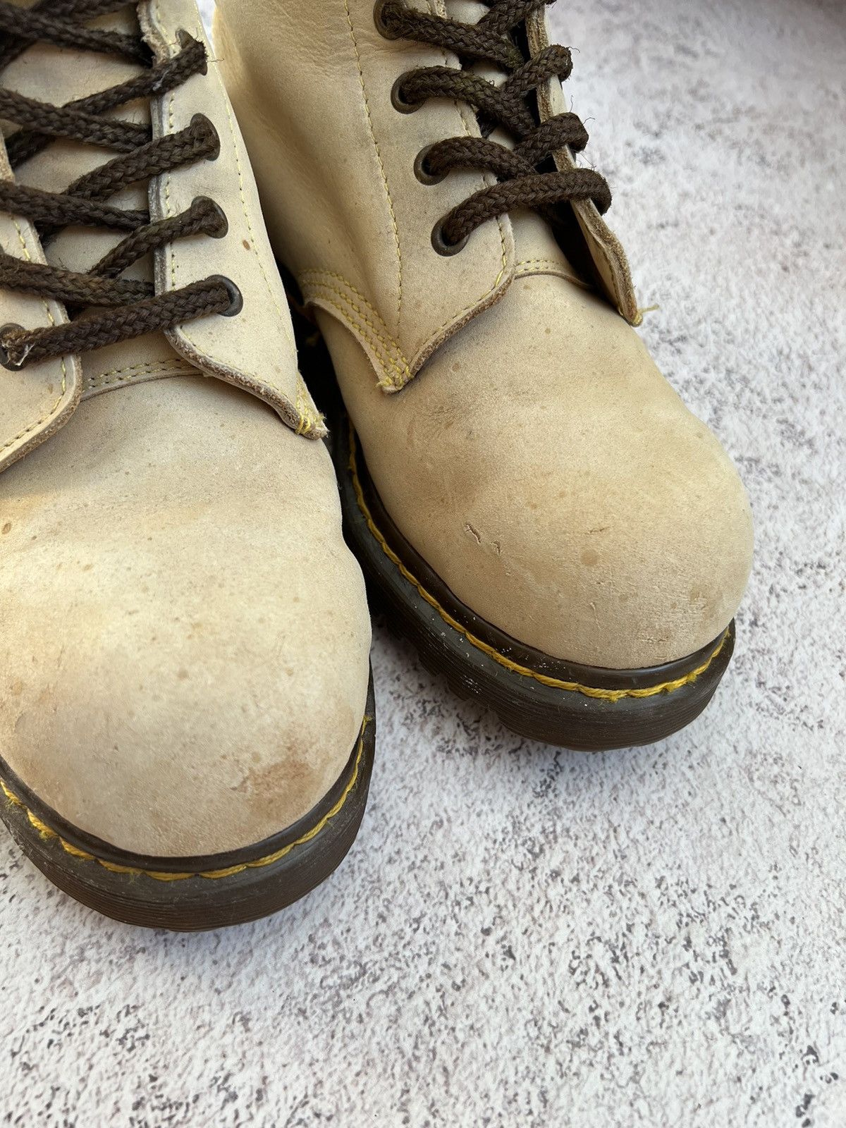 Dr. Martens × Vintage 80s🔥Dr.Martens vintage hole steel toe boot Made in England Size US 7.5 / EU 40-41 - 6 Thumbnail