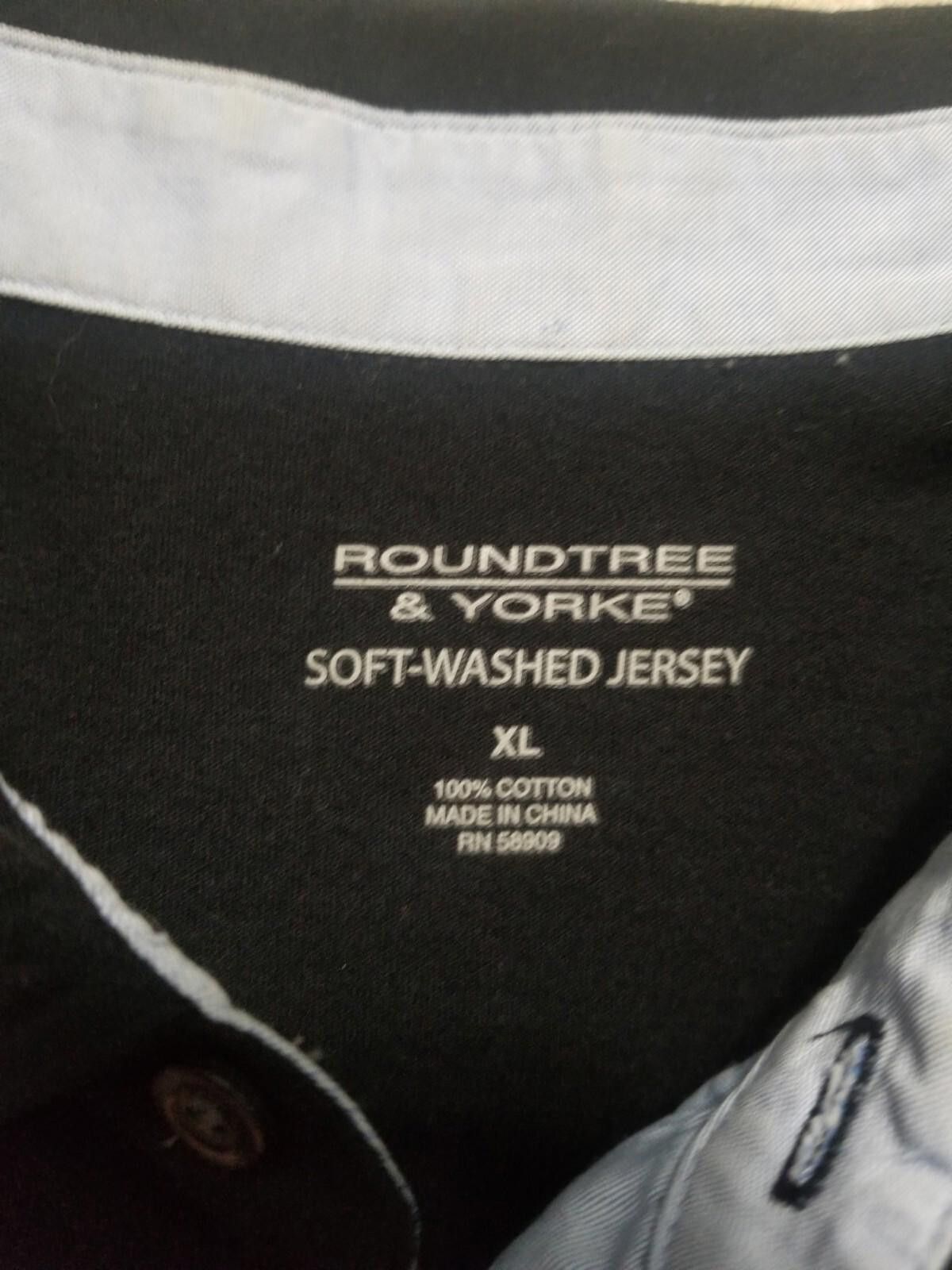 Roundtree & Yorke Roundtree & Yorke Soft-Washed Jersey XL Black Size US XL / EU 56 / 4 - 3 Thumbnail