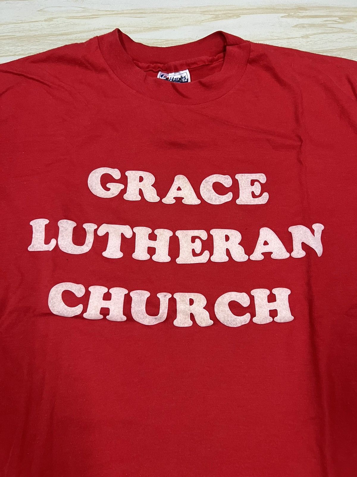 Vintage 80s Vintage Seattle Grace Lutheran Church Tee Size US M / EU 48-50 / 2 - 2 Thumbnail