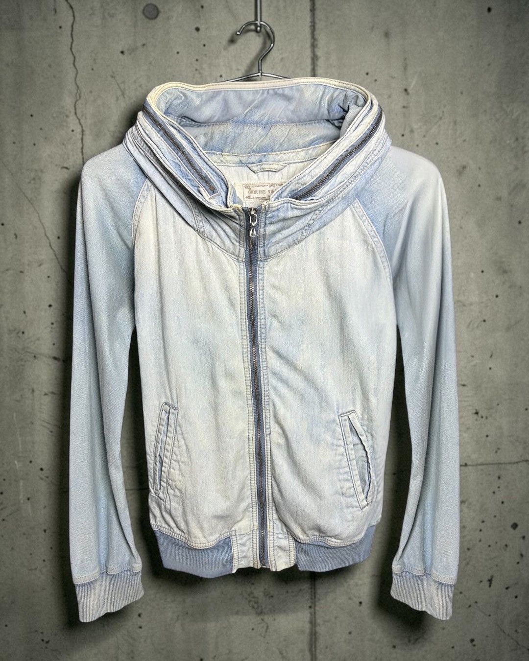 GOA Genuine Vintage Goa Distressed Denim-Style Hoodie Size US S / EU 44-46 / 1 - 3 Thumbnail