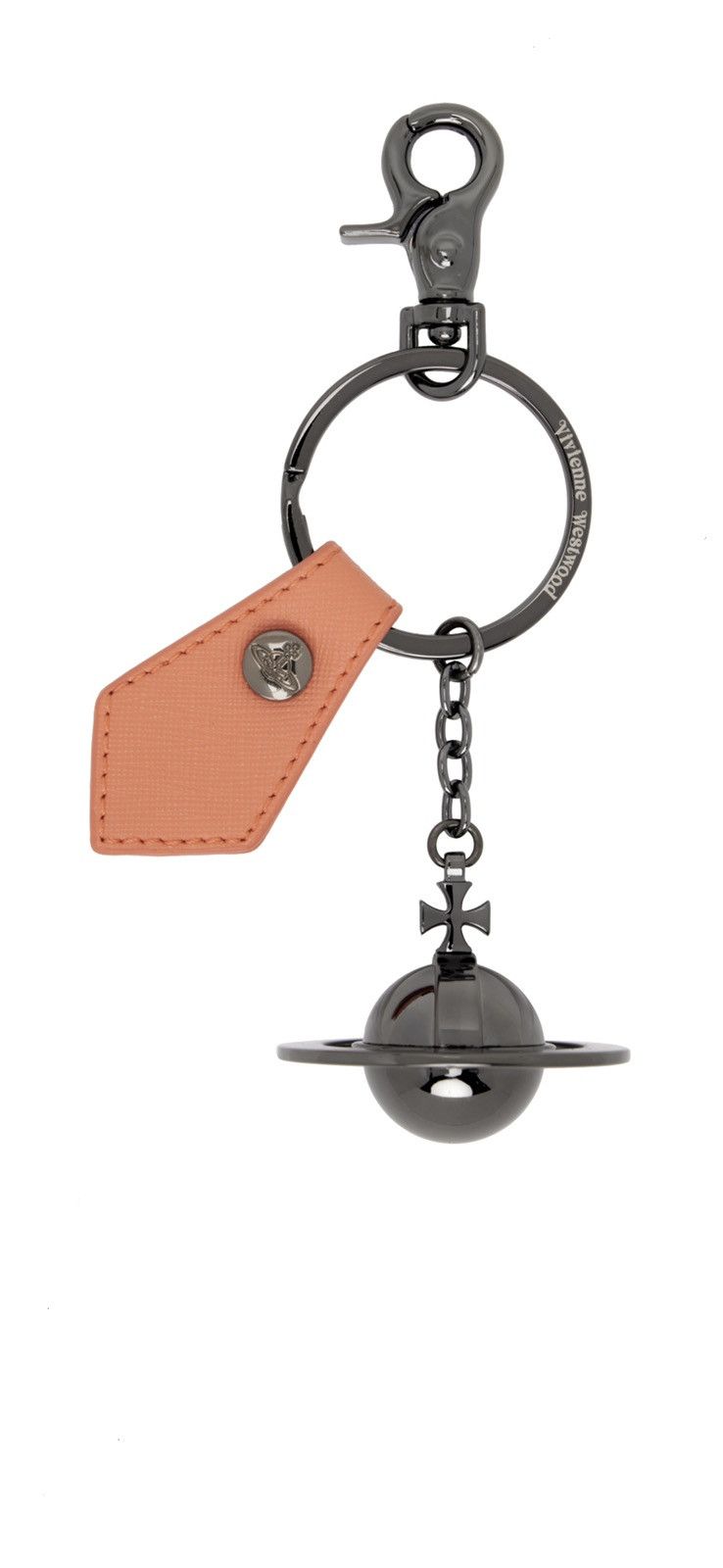 Vivienne Westwood VIVIENNE WESTWOOD Gunmetal & Black 3D Orb Keychain Size ONE SIZE - 1 Preview