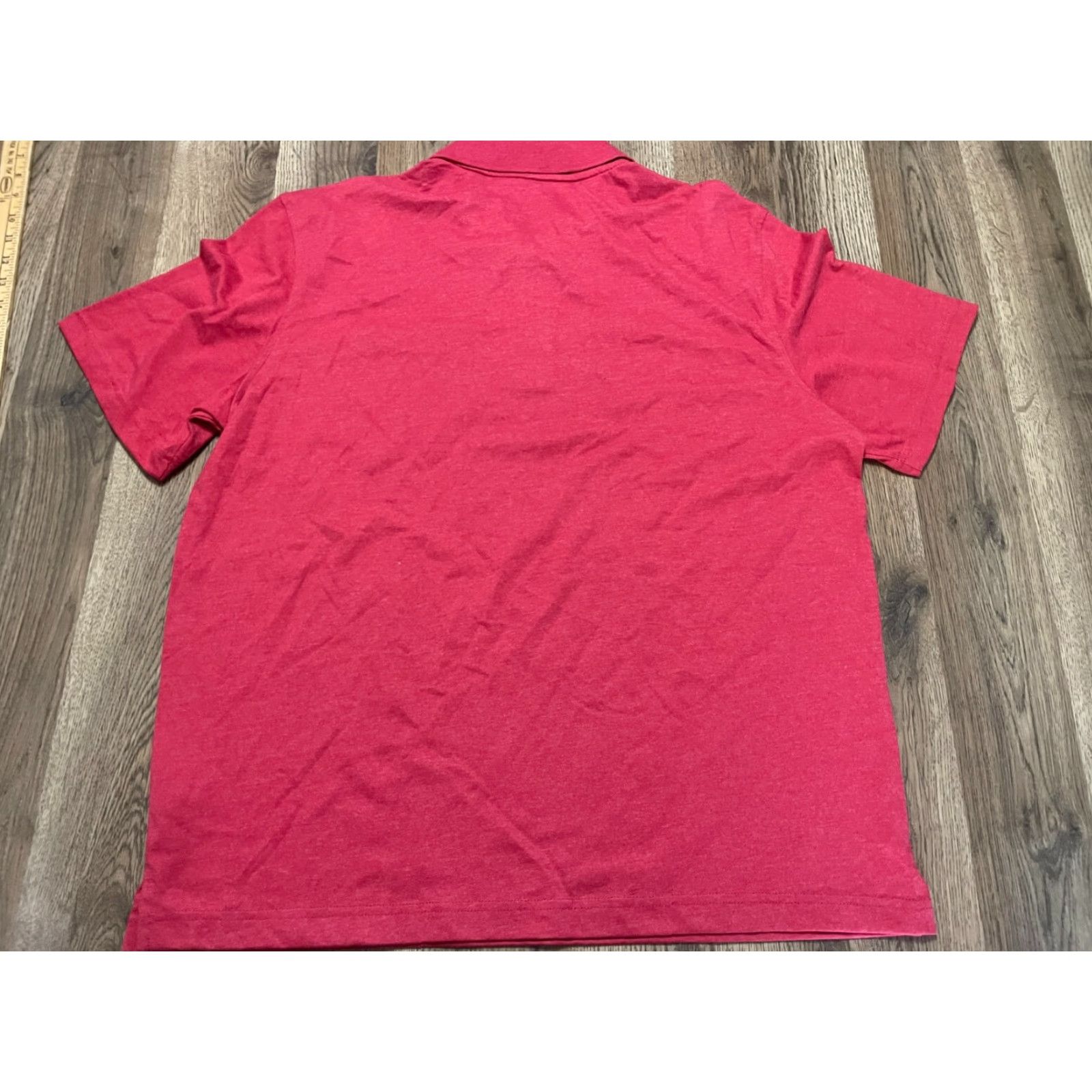 George George Polo Shirt, Men's Large, Red, Short Sleeve, Casual, Regular Fit, Brand George Size US L / EU 52-54 / 3 - 2 Thumbnail