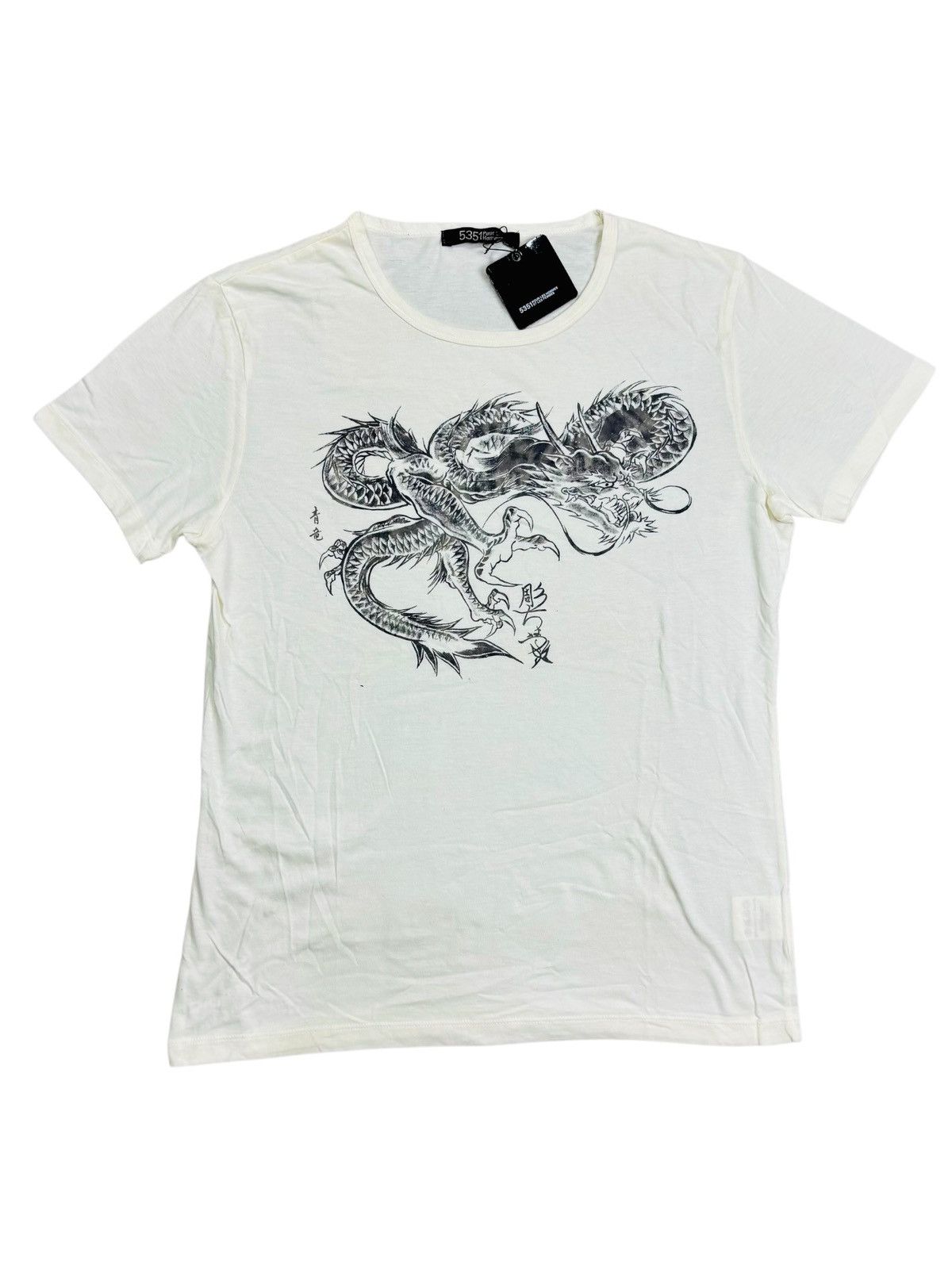 Le Grande Bleu (L.G.B.) Bedrock x L.G.B white t-shirt undercover