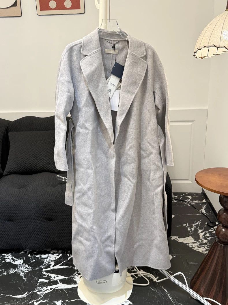 Max Mara Max Mara Gray Cashmere Long Coat -dmc Size US L / EU 52-54 / 3 - 1 Thumbnail