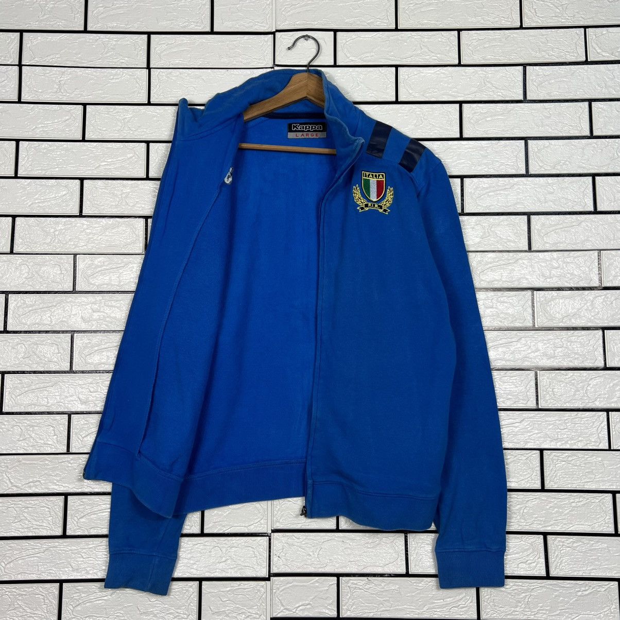 Kappa KAPPA ITALIA Big Logo Trutleneck Sweater Jacket #4030-C183 Size US L / EU 52-54 / 3 - 11 Thumbnail
