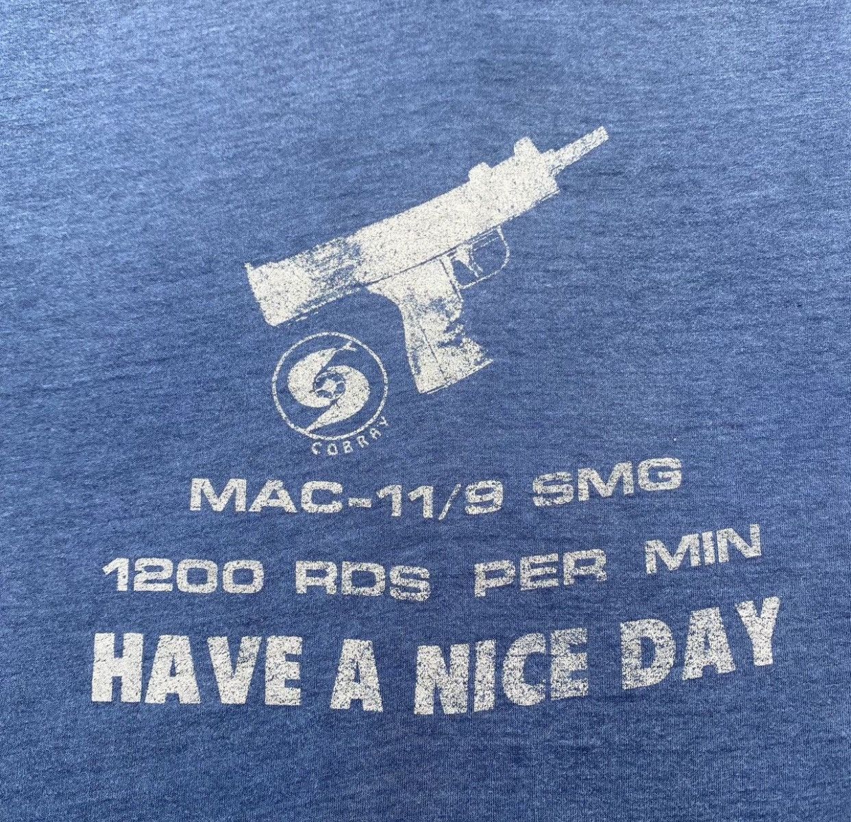 Vintage Distressed Paperthin MAC-11/9 SMG tee Size US XL / EU 56 / 4 - 3 Thumbnail