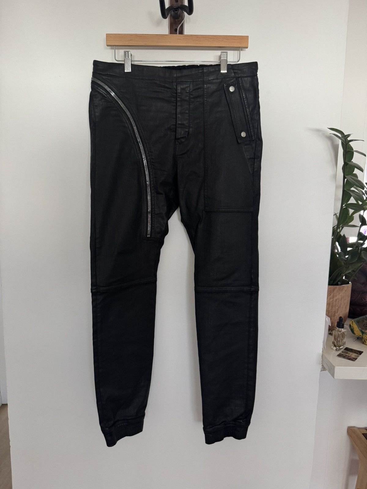 Rick Owens Waxed Aircut Pants Size US 32 / EU 48 - 5 Thumbnail