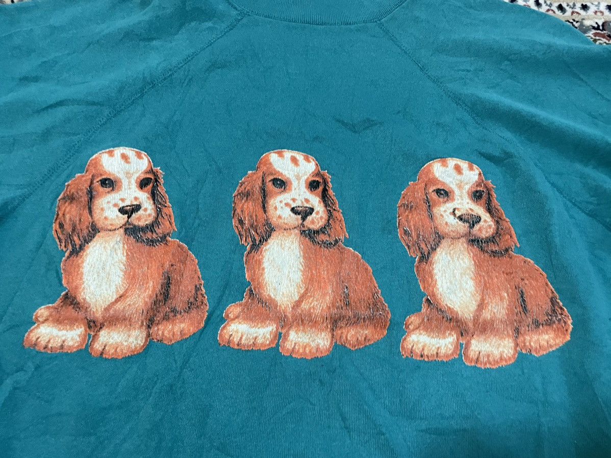 Tultex × Vintage Vintage 90’s Art of Dog Big Logo Sweatshirt Made in Usa 🇺🇸 Size US L / EU 52-54 / 3 - 3 Thumbnail