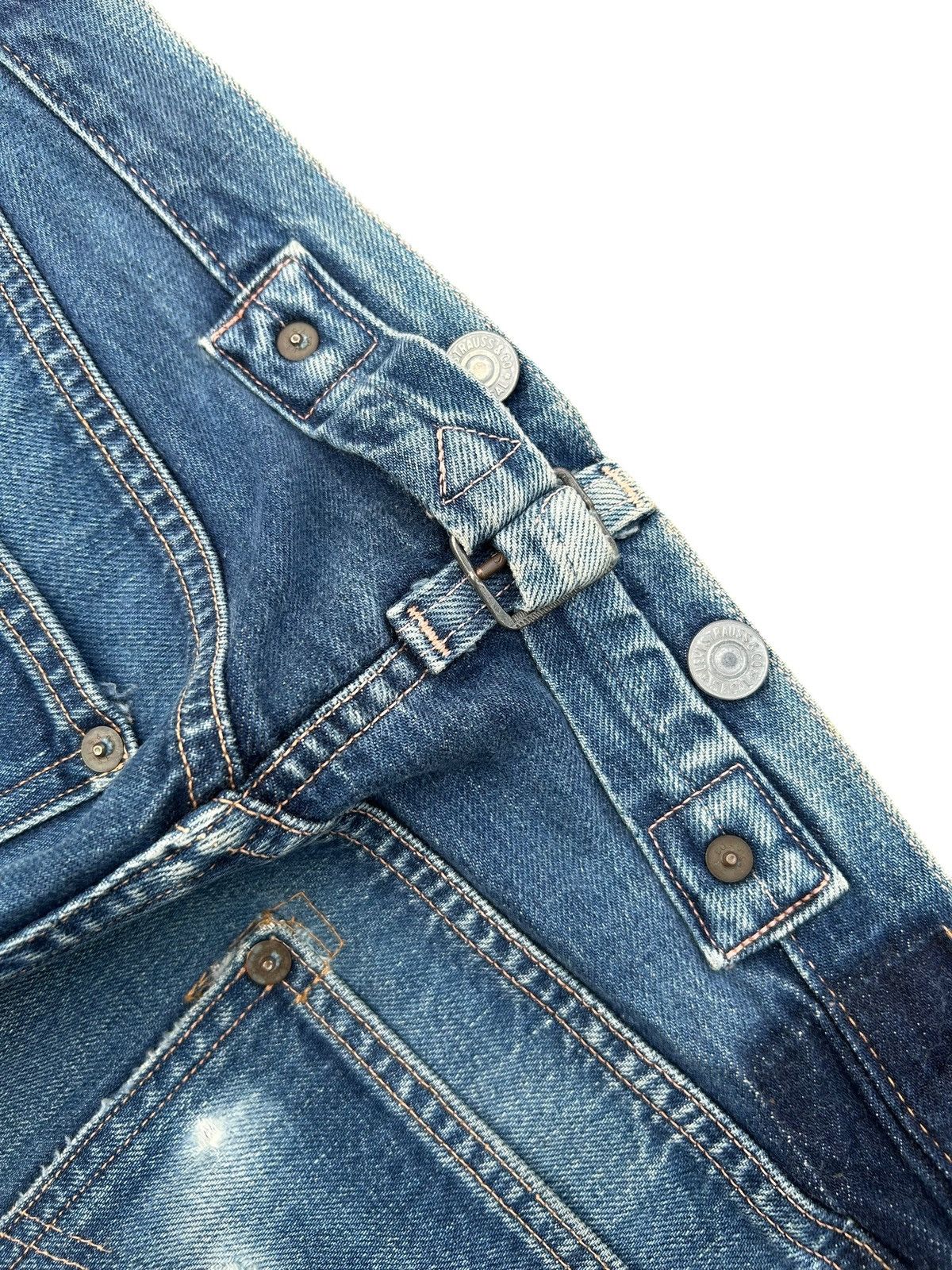 Kapital Vintage Levis Big E Selvedge Buckle Back Thrashed Denim Jean Size US 30 / EU 46 - 2 Thumbnail