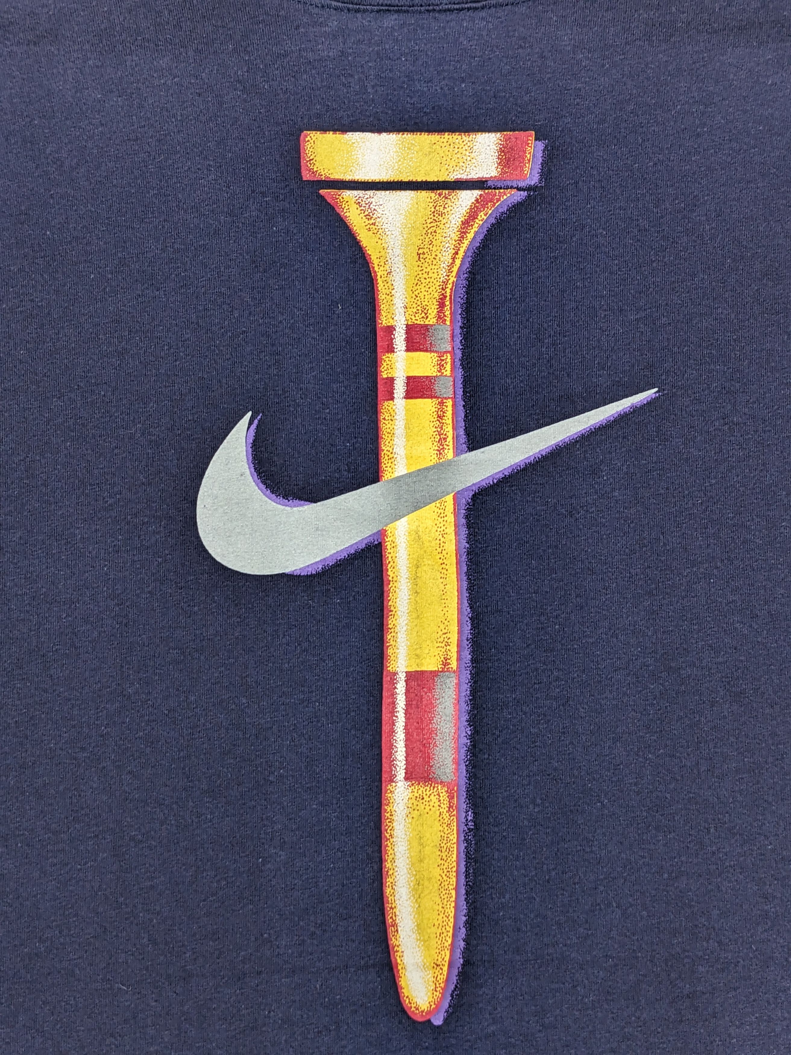 Nike VINTAGE 90S NIKE PIN BIG LOGO TSHIRT Size US M / EU 48-50 / 2 - 3 Thumbnail