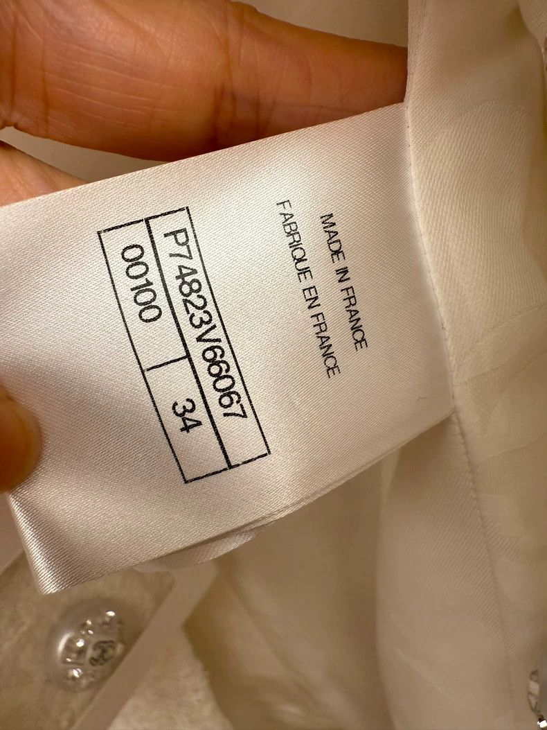 Chanel Chanel 23s white tweed four-pocket jacket Size XXS / US 00 / IT 34 - 4 Thumbnail