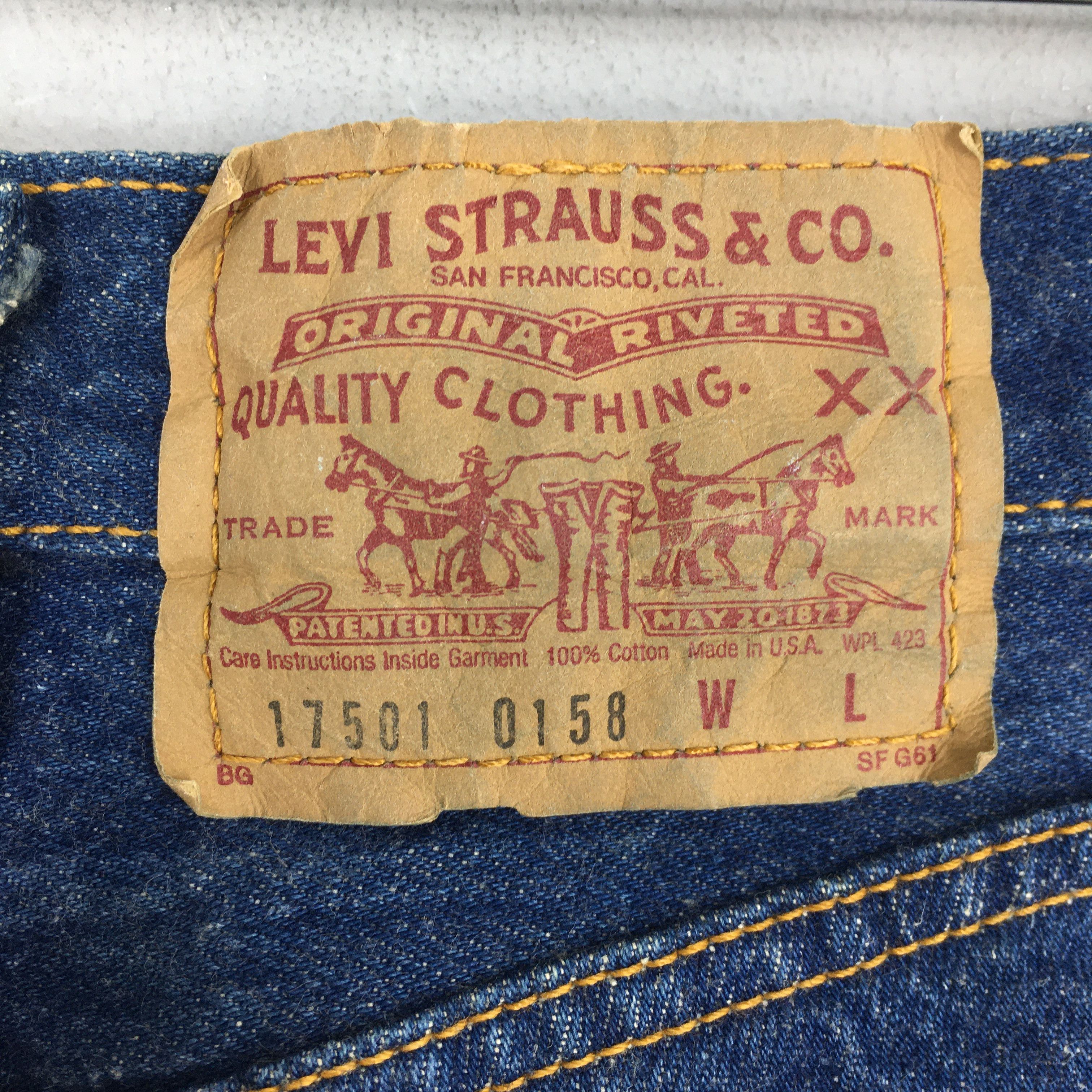 Levi's Size 23x31 Vintage 90s Levi's 501 Faded Blue Jeans S334 Size 23" - 13 Thumbnail