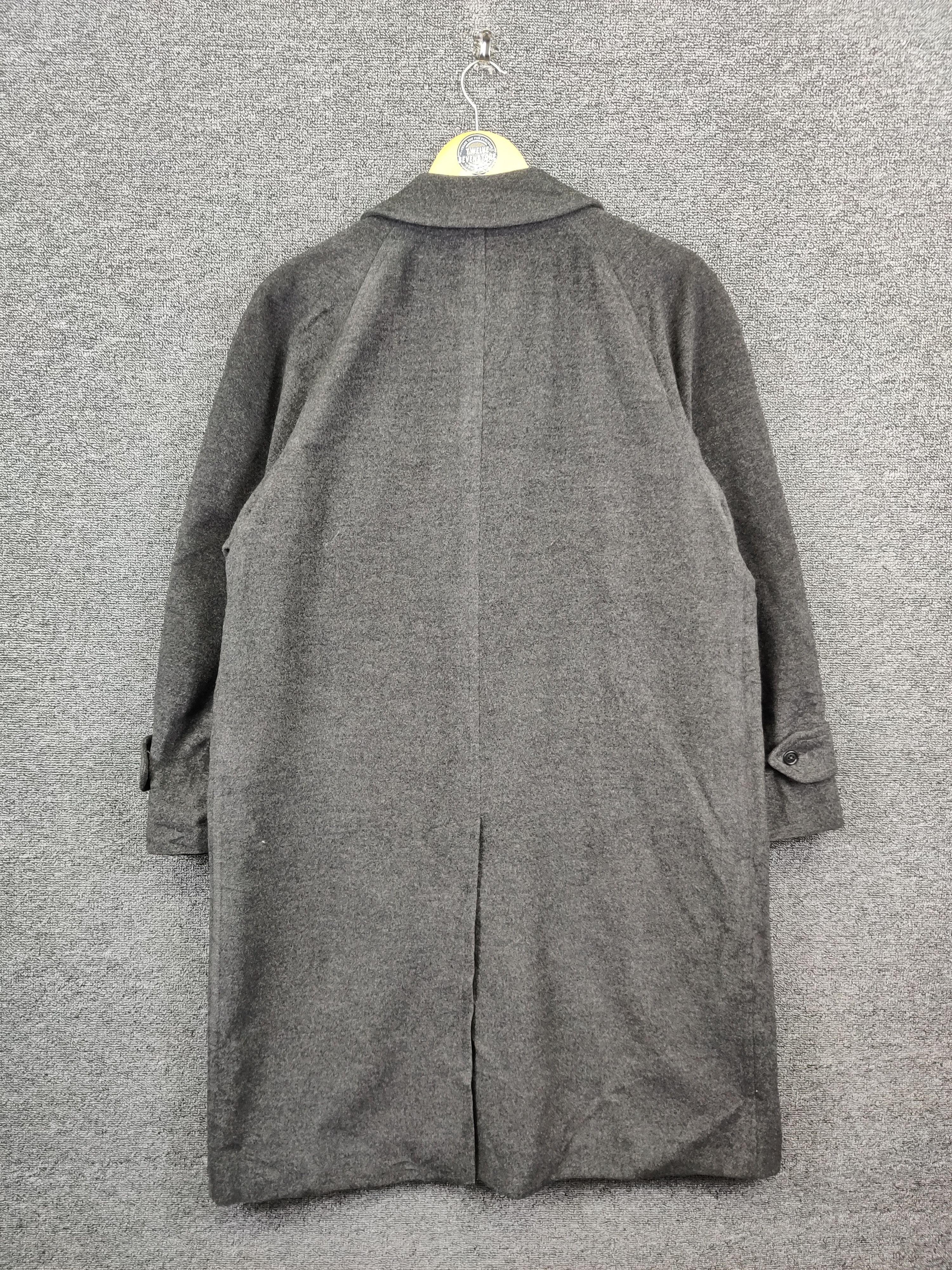 Burberry Vintage Burberry Herringbone Wool Long Coat Size US L / EU 52-54 / 3 - 6 Thumbnail