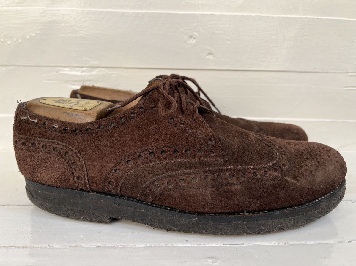 Heinrich Dinkelacker Men's RIO Suede Full-Brogue Heinrich Dinkelacker Dark Brown Size US 11 / EU 44 - 6 Thumbnail