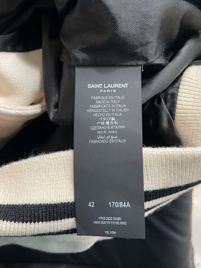Saint Laurent Paris saint laurent parisWhite baseball jacket 2503-Nextarrow Size US XS / EU 42 / 0 - 6 Thumbnail
