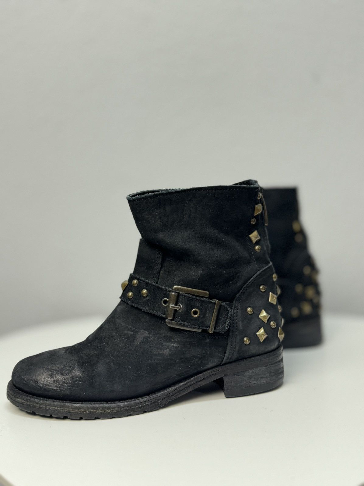 A.S.98 Vintage A.S. 98 leather Western boots ankle Margiela Prada Size US 8 / IT 38 - 3 Thumbnail