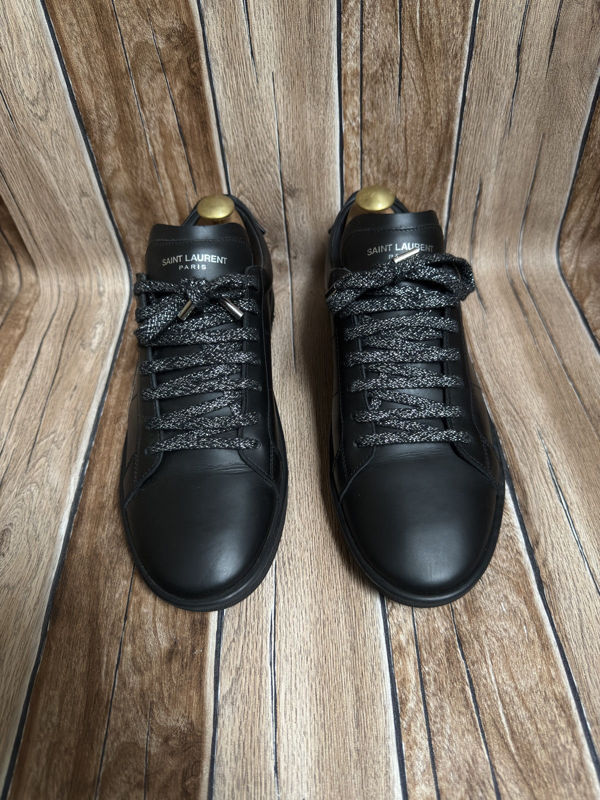 Hedi Slimane × Saint Laurent Paris Sl/01 court classic sneakers Size US 8.5 / EU 41-42 - 3 Thumbnail