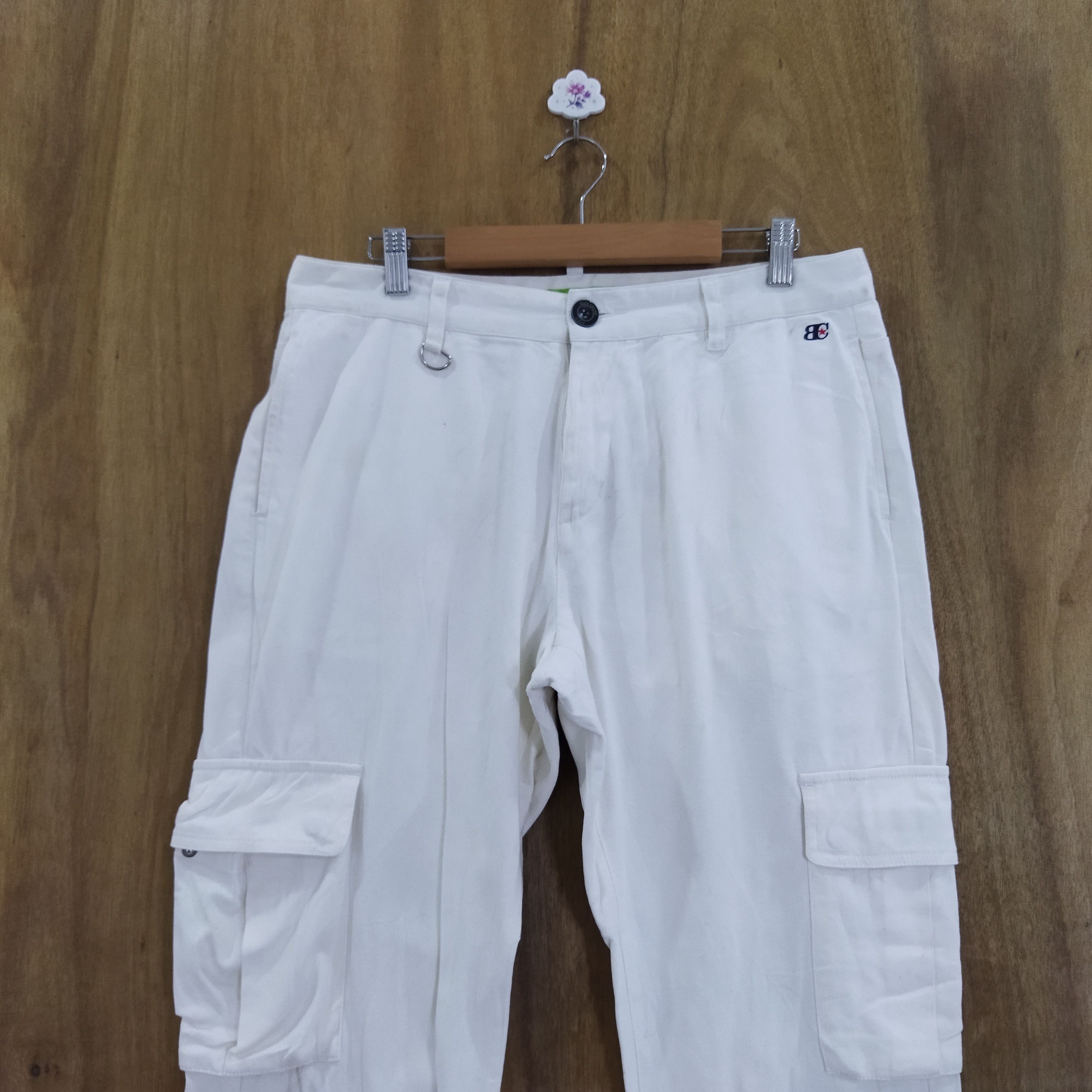 Japanese Brand BLUE CRUSH WHITE YELLO CARGO PANTS Size US 32 / EU 48 - 2 Thumbnail