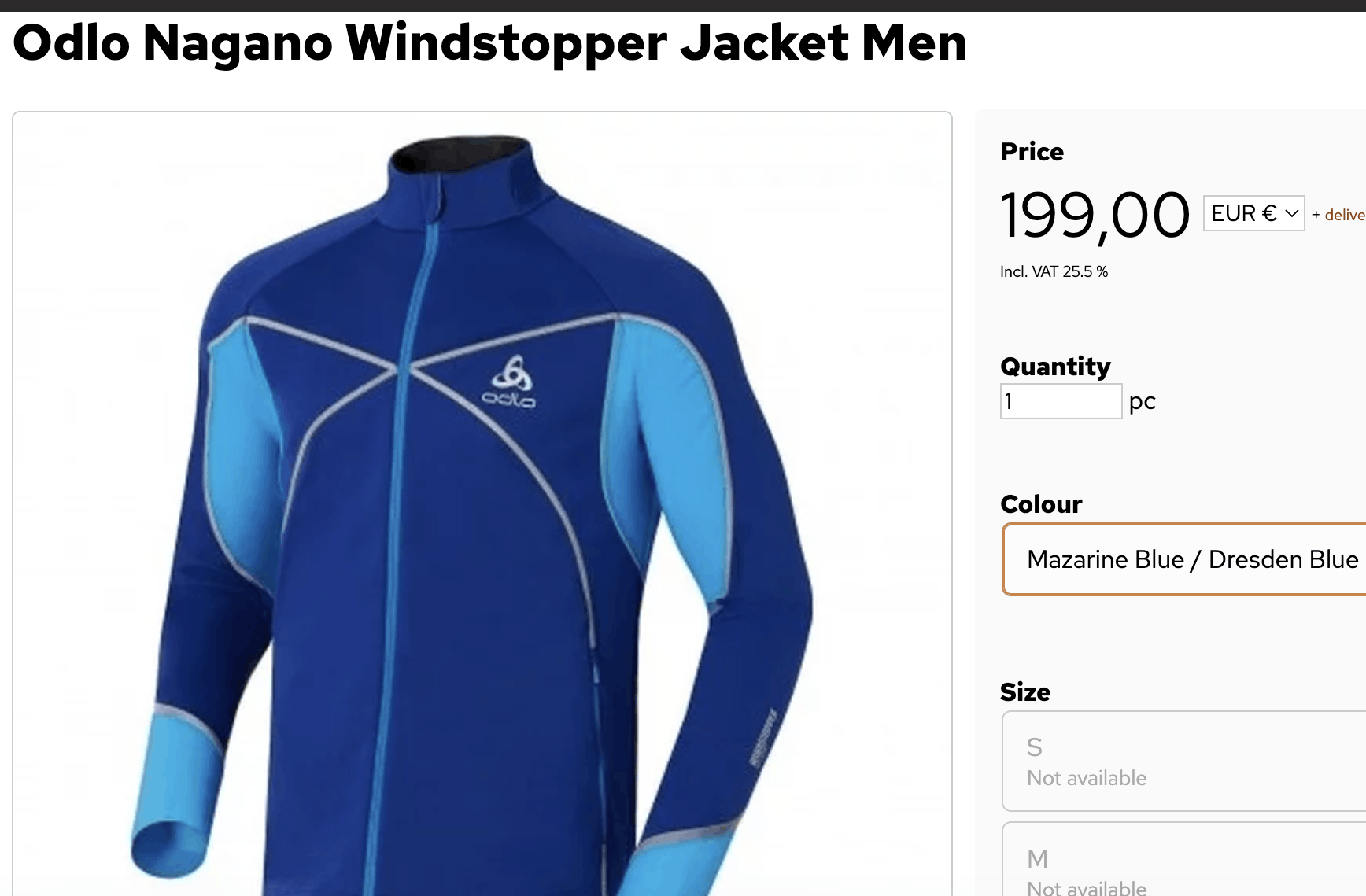 Odlo Odlo Nagano Gore-Windstopper Jacket Men's Size US L / EU 52-54 / 3 - 2 Thumbnail