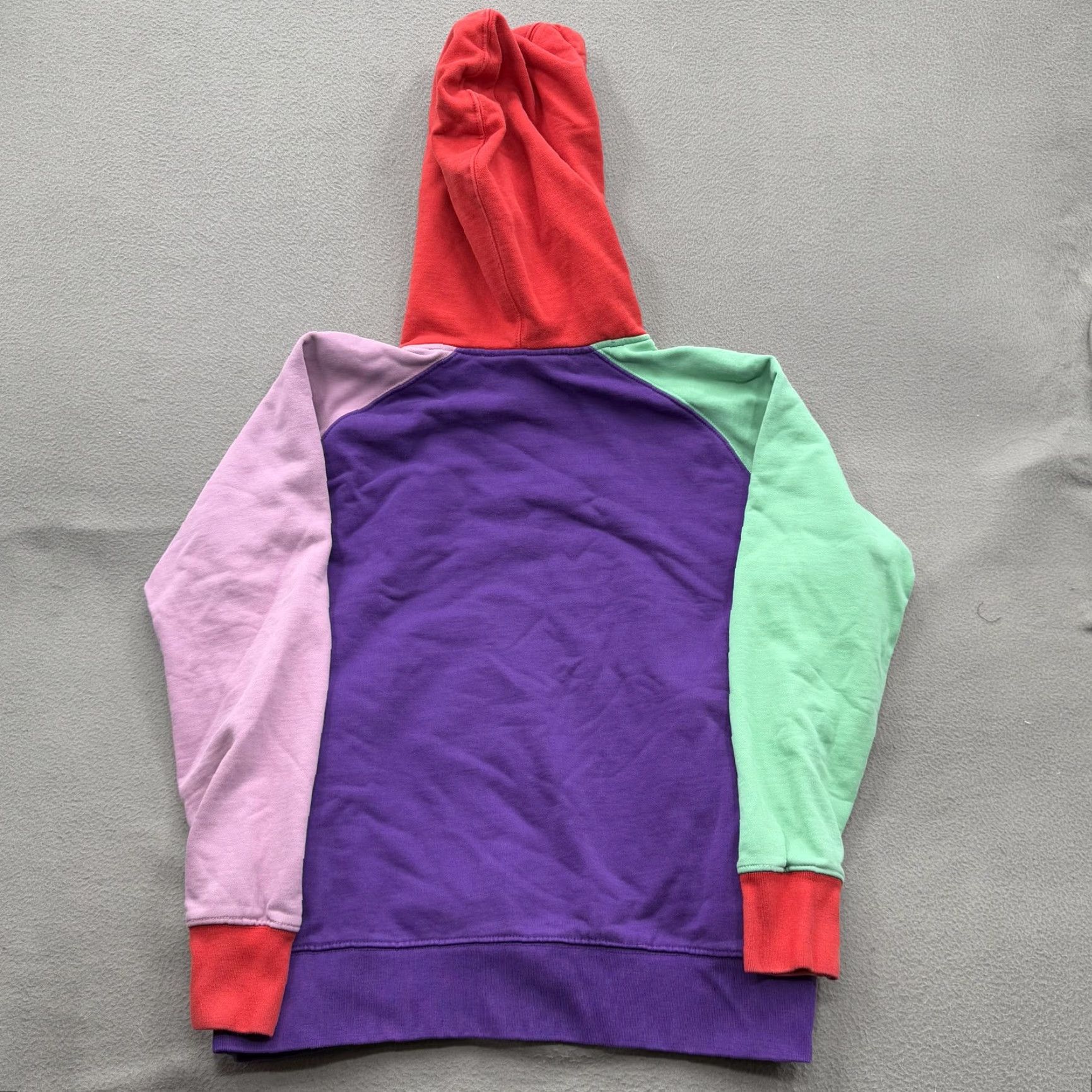 Teddy Fresh Teddy Fresh Hoodie Mens S Colorblock Pullover Geometric Cotton Purple Red Mint Green Lavender Hooded Pocket Geometric Size US S / EU 44-46 / 1 - 2 Thumbnail