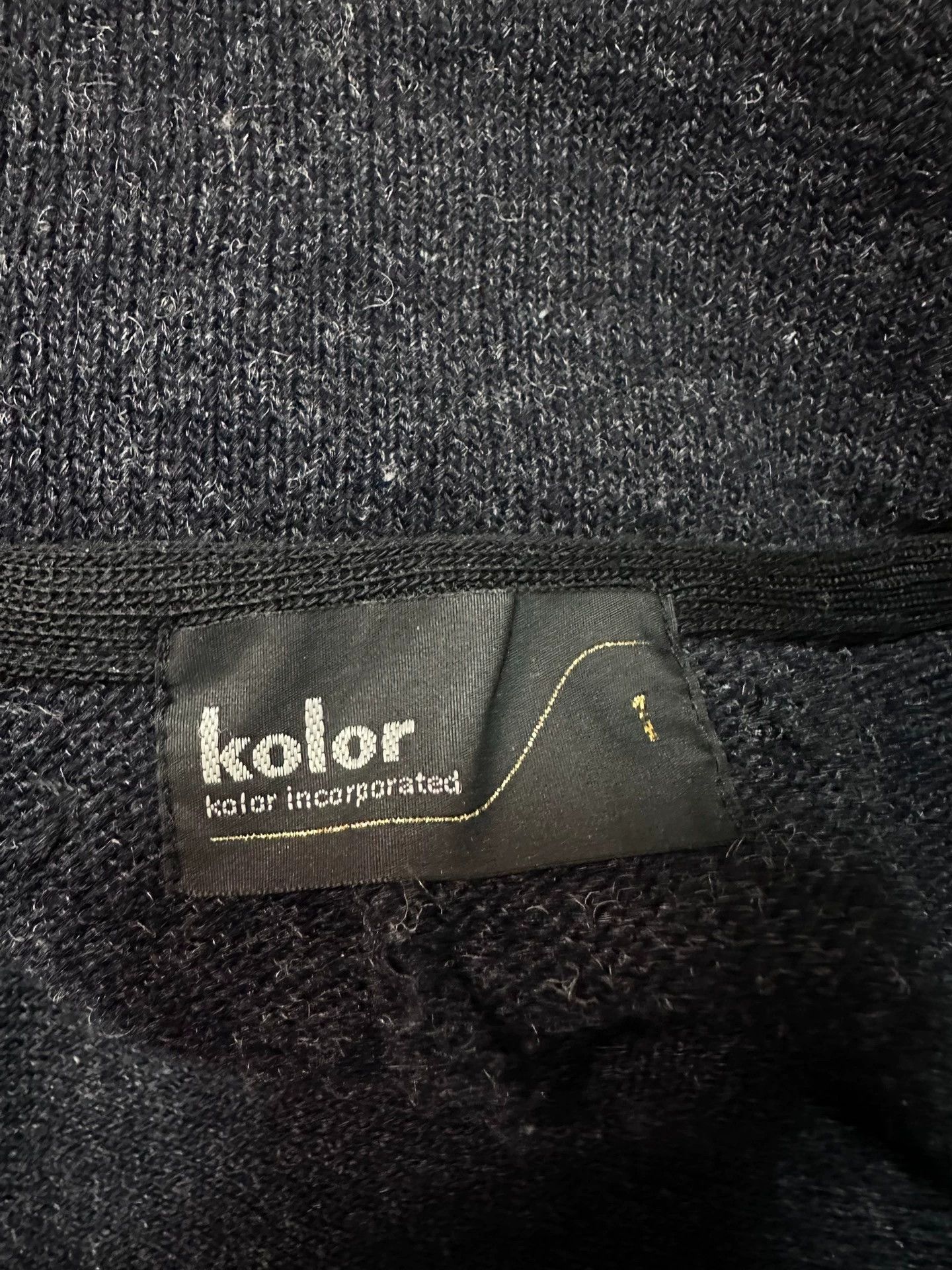Kolor Kolor Navy Blue 95% Wool Knit Cardigan Size 43 Size US S / EU 44-46 / 1 - 4 Thumbnail