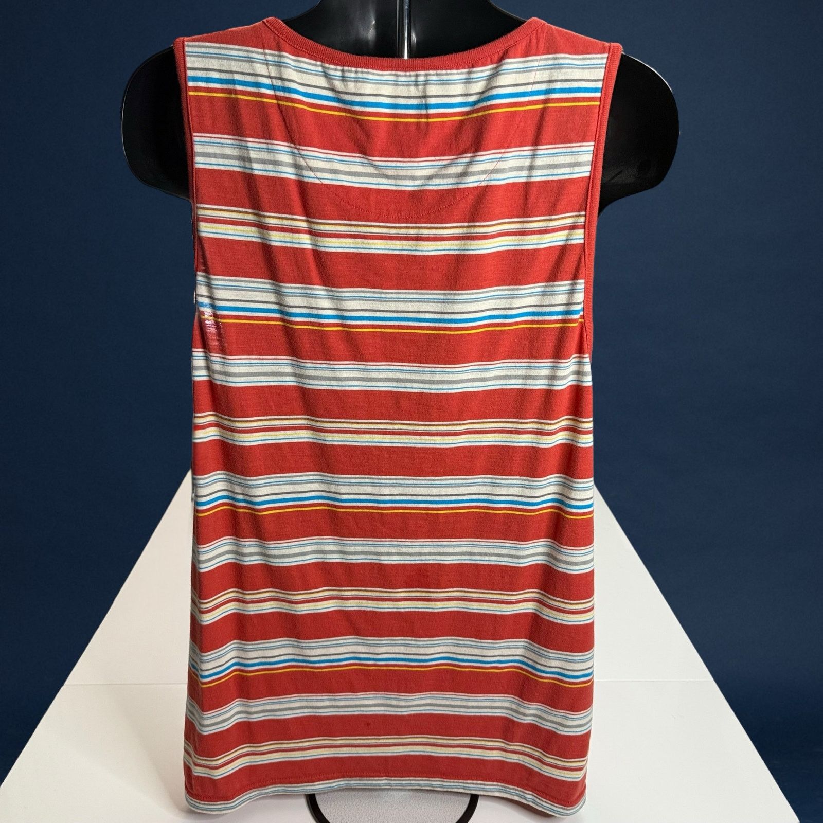 Quiksilver Quiksilver Men’s XXL Red Multicolor Stripe Tank Top Pocket Size US XXL / EU 58 / 5 - 2 Thumbnail