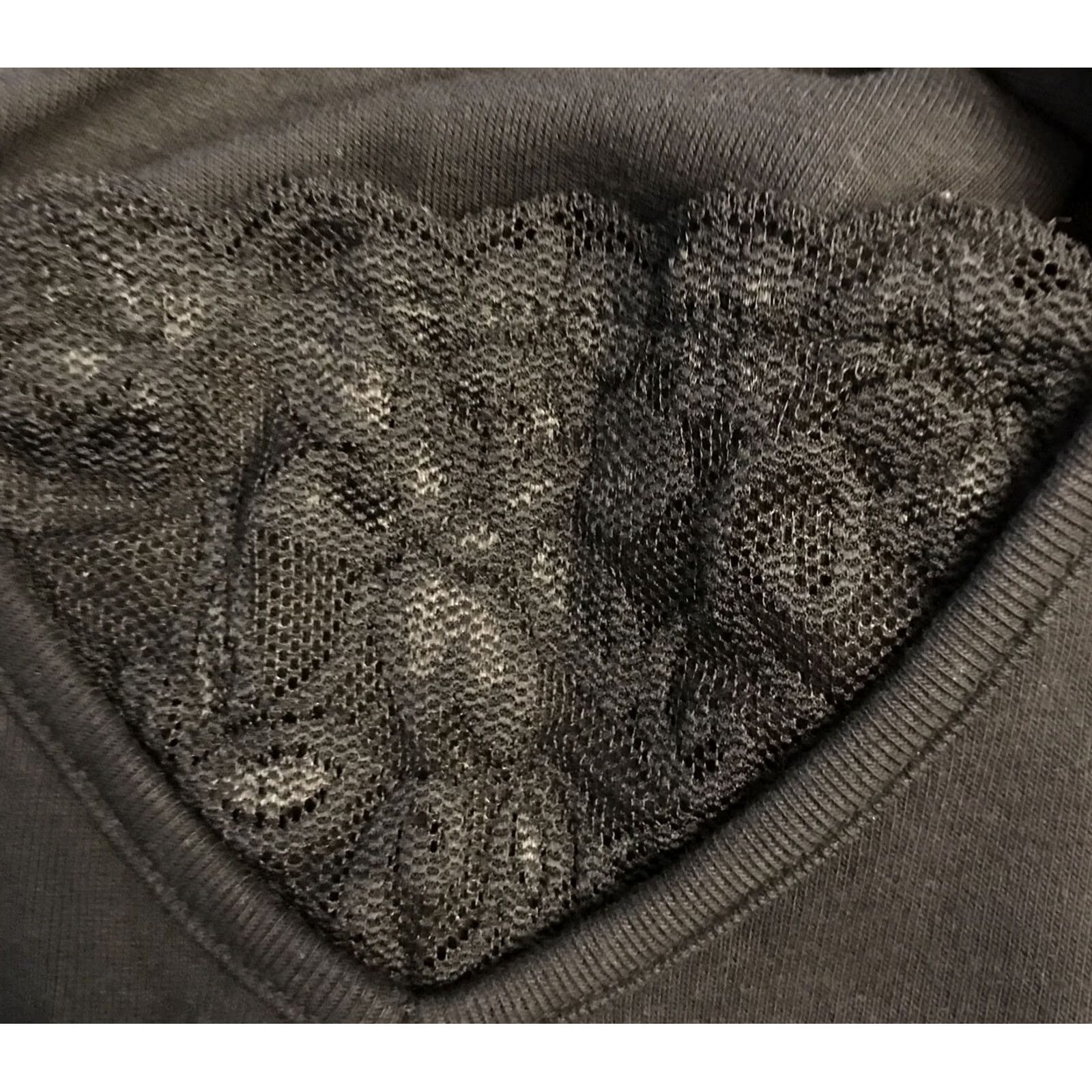 Vintage ERIKA black t-shirt top lace knit XL Women Size XL / US 12-14 / IT 48-50 - 5 Thumbnail