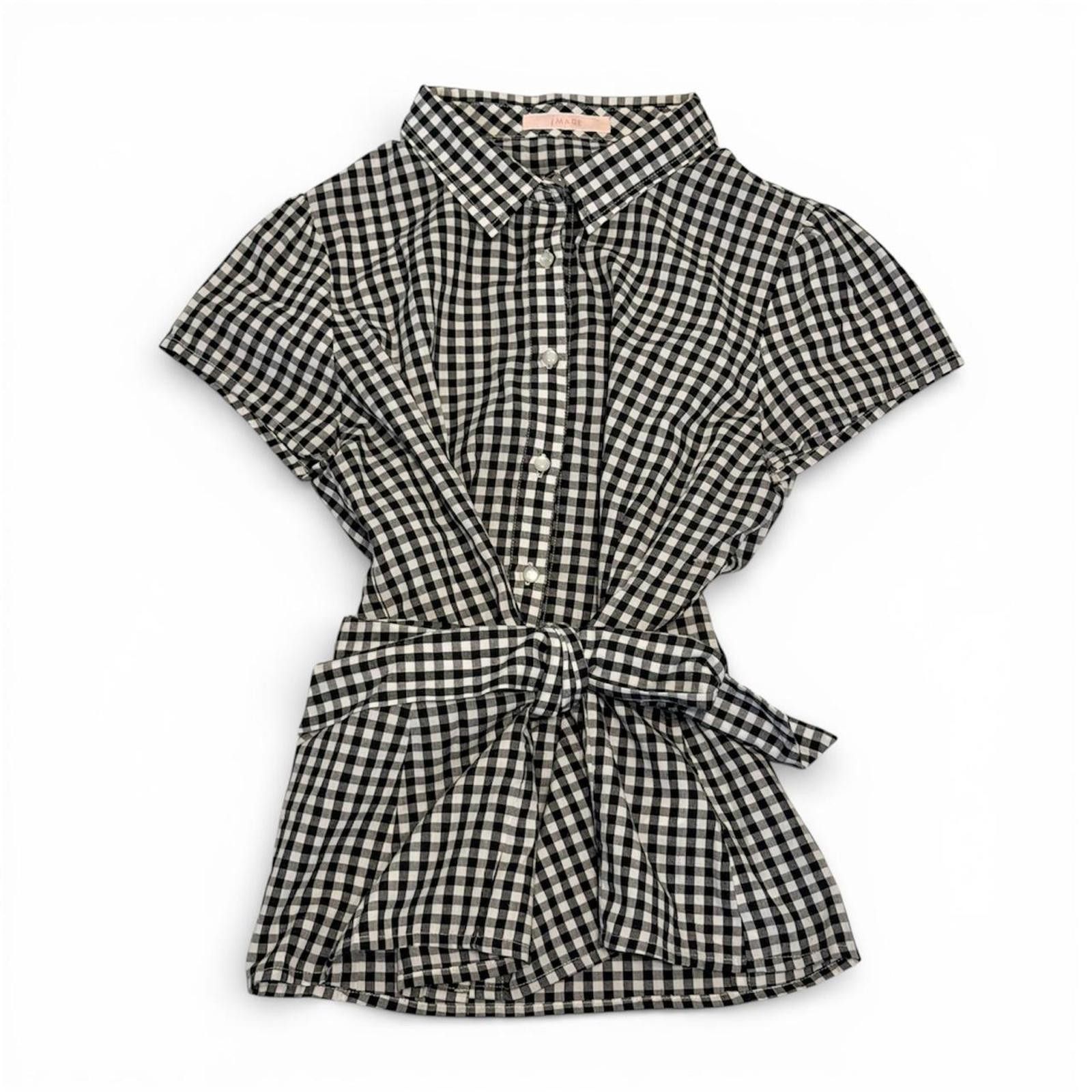 Other Gingham preppy coquette button down with tie waist Size XS / US 0-2 / IT 36-38 - 1 Thumbnail