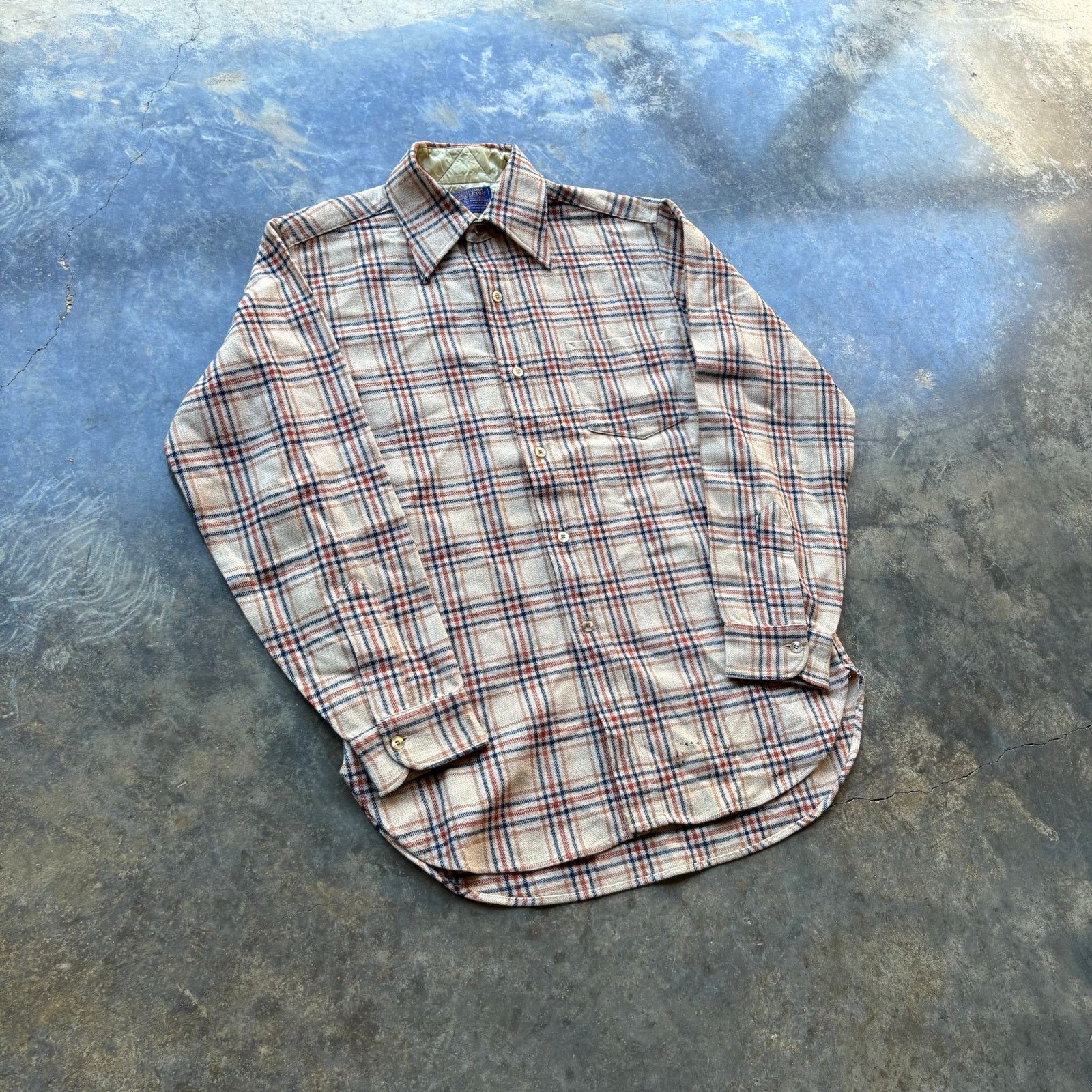 Pendleton Vintage Pendleton Pure Virgin Wool Flannel Shirt Size US M / EU 48-50 / 2 - 2 Thumbnail