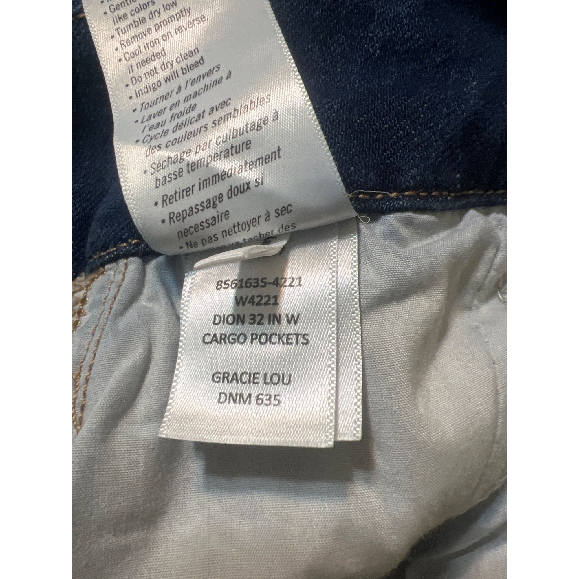 Paige Paige Dion Cargo Pocket Denim Blue Jeans Relaxed Fit Flare L Size 32" / US 10 / IT 46 - 6 Thumbnail