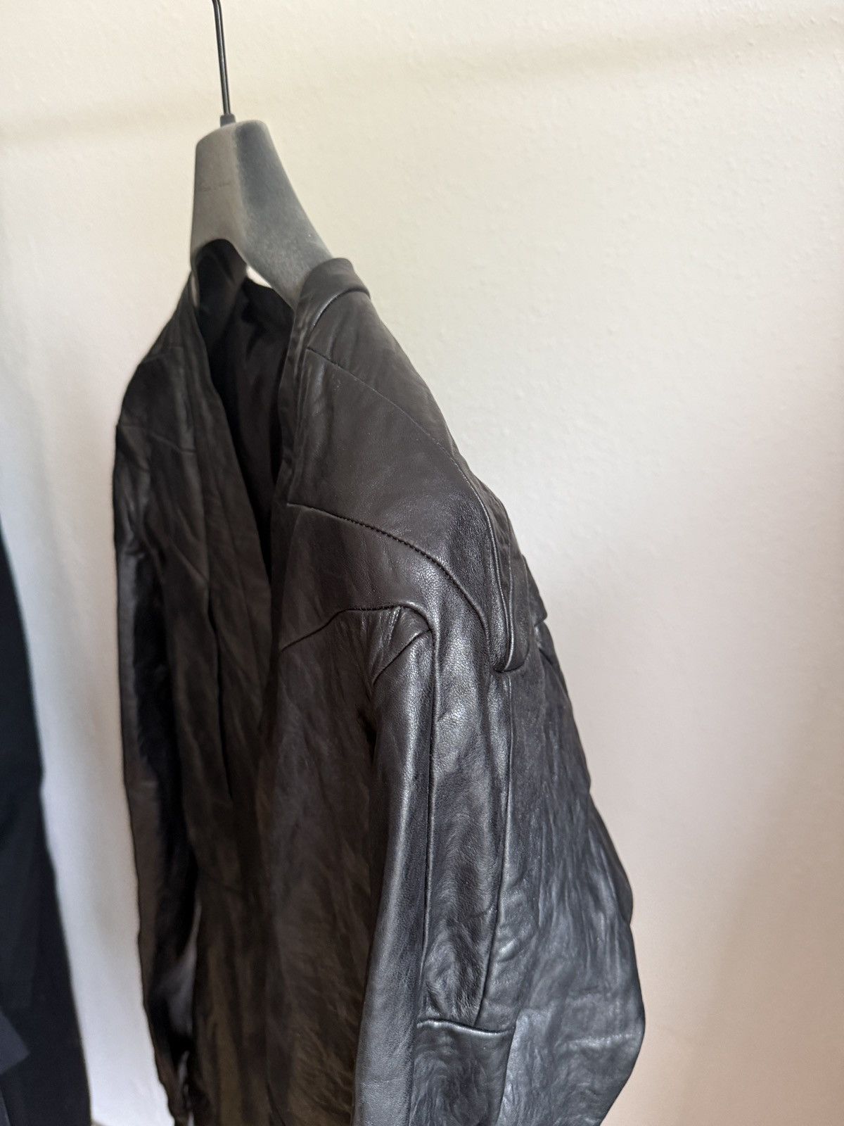 Rick Owens Rick Owens Girdered Larry Leather Jacket 50 Size US M / EU 48-50 / 2 - 7 Thumbnail