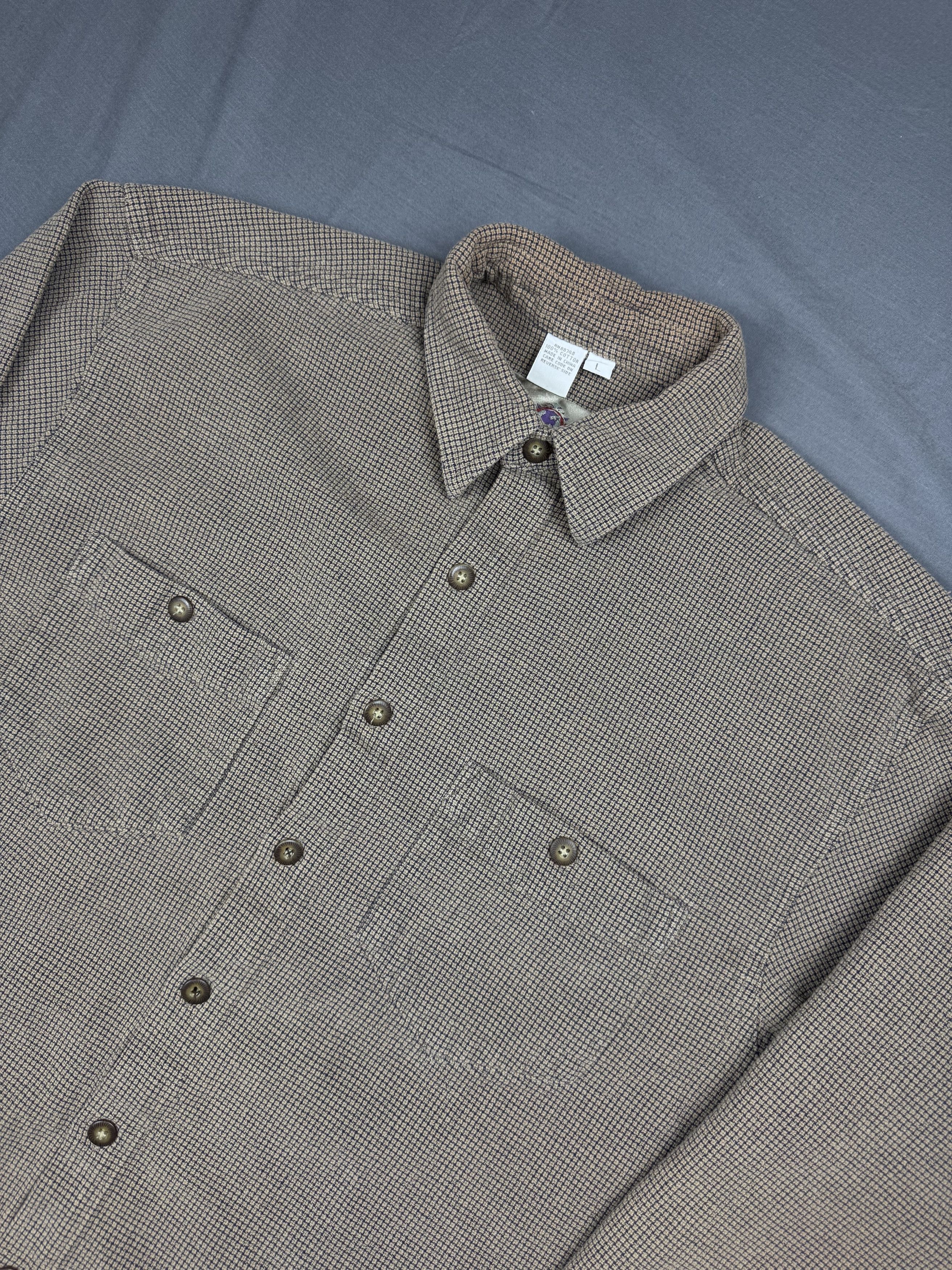 The Territory Ahead The Territory Ahead Textured Button-Up Preppy L/S Shirt Size US L / EU 52-54 / 3 - 1 Thumbnail