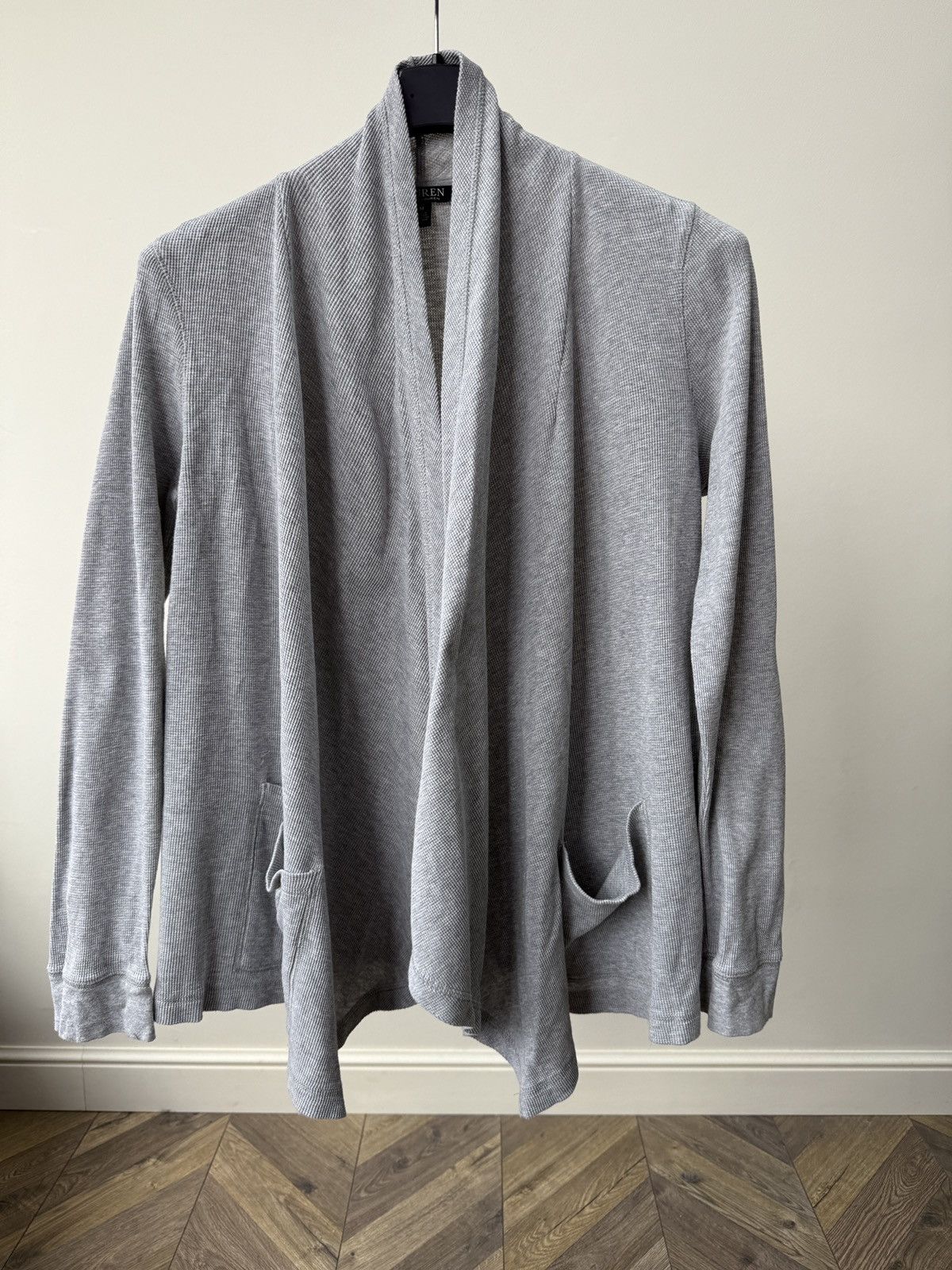 Polo Ralph Lauren Vintage Lauren Ralph Lauren Waffle Knit Cardigan Open Front Size M / US 6-8 / IT 42-44 - 2 Thumbnail