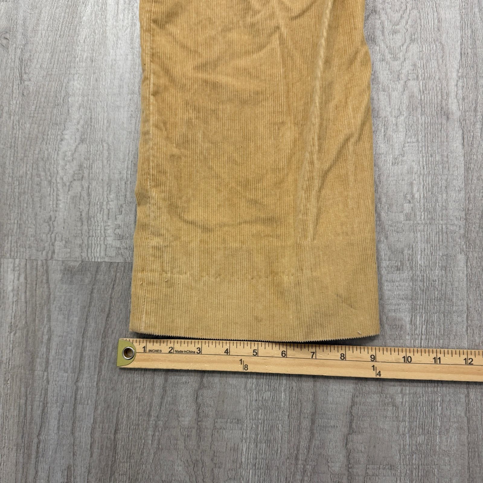 Vintage Vintage Corduroy Pants Men's 33 (Fits 30x29) Tan Flat Front Size US 33 - 11 Thumbnail