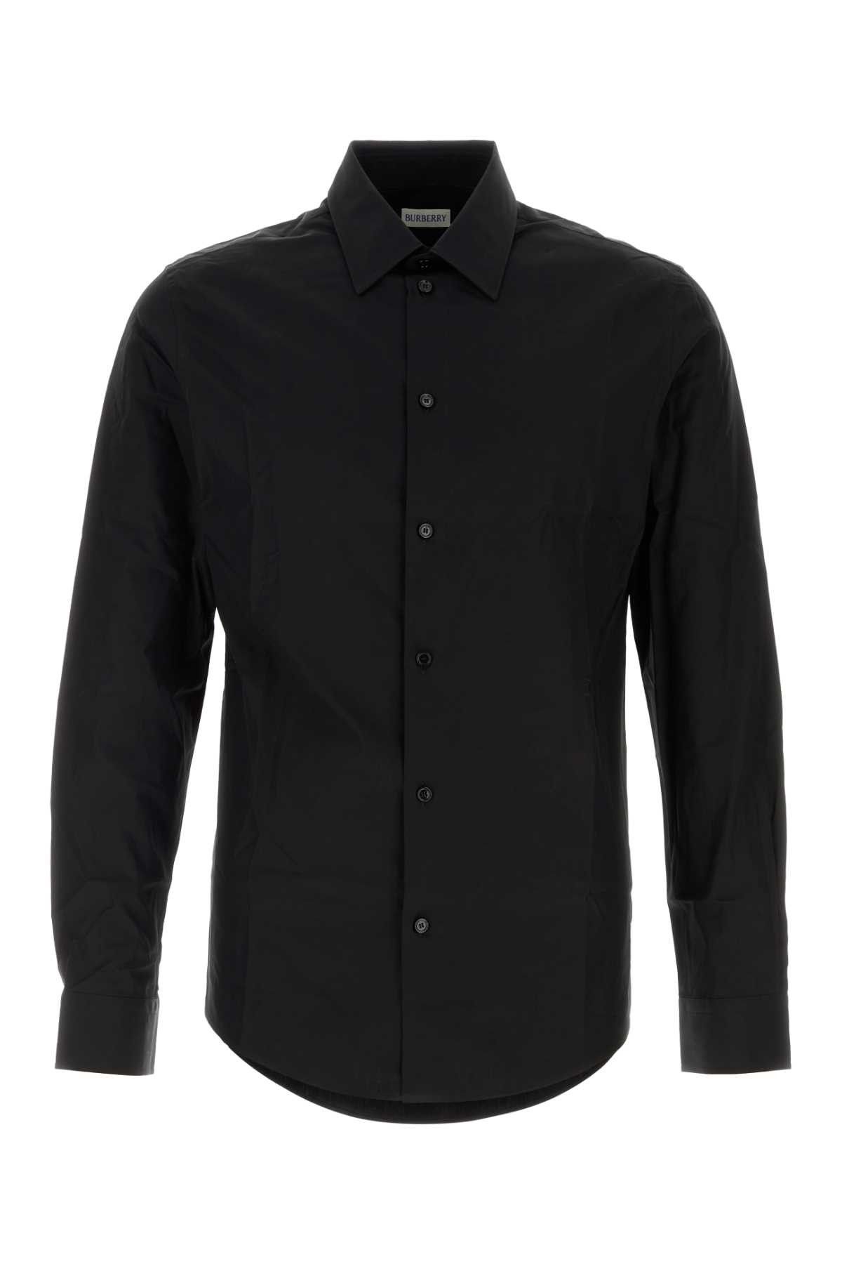 Burberry Black Poplin Shirt Size US S / EU 44-46 / 1 - 1 Thumbnail
