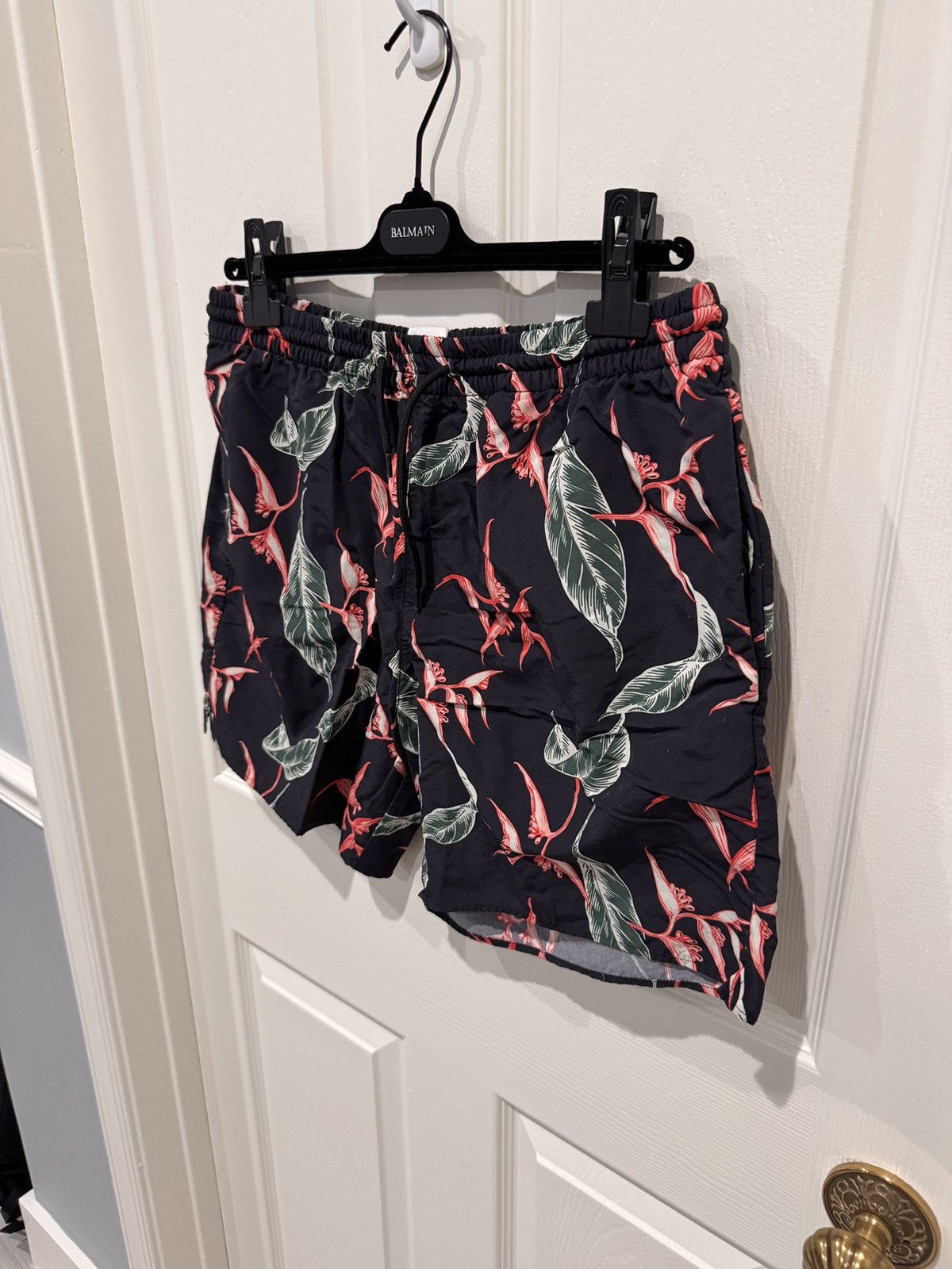 Sandro Sandro Mens Floral Blue Swim Trunks Size XXL (fits 32-36) Size US 34 / EU 50 - 3 Thumbnail