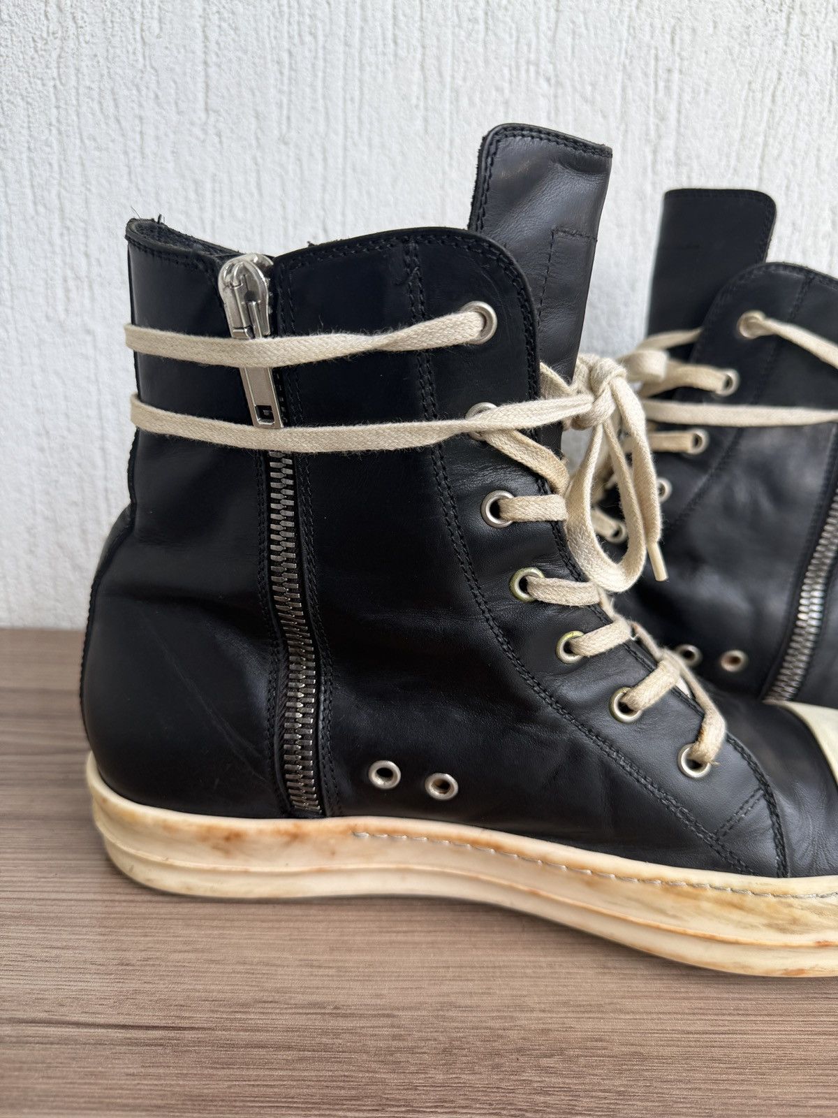 Rick Owens 🔥Rare w16 mainline ramones Size US 10.5 / EU 43-44 - 17 Thumbnail