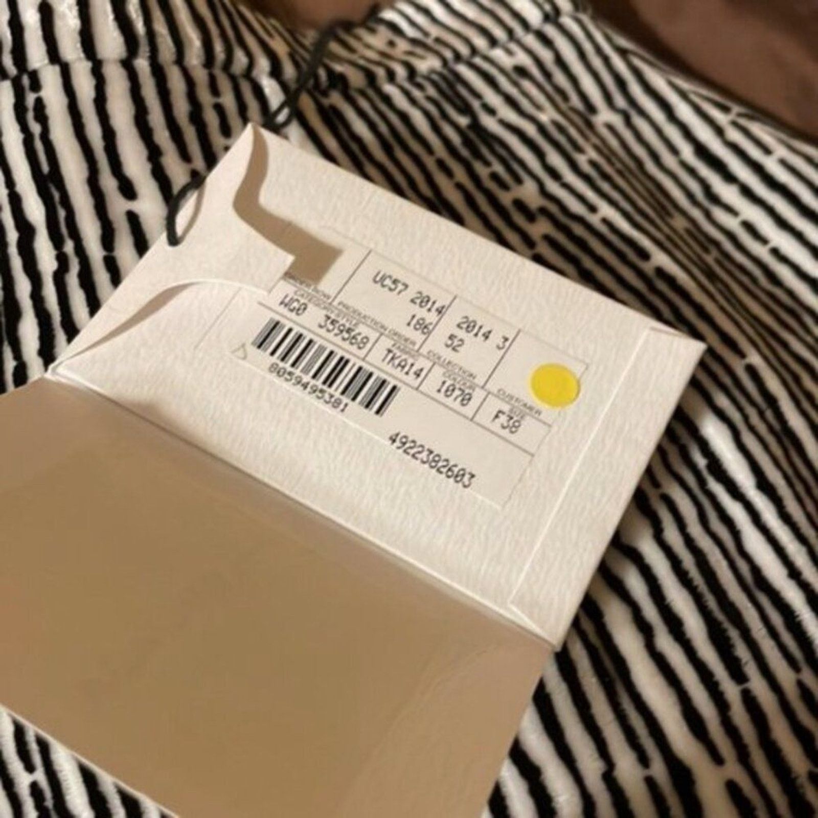 Balenciaga Balenciaga striped min skirt black and white size 6 Size 27" / US 4 / IT 40 - 6 Thumbnail