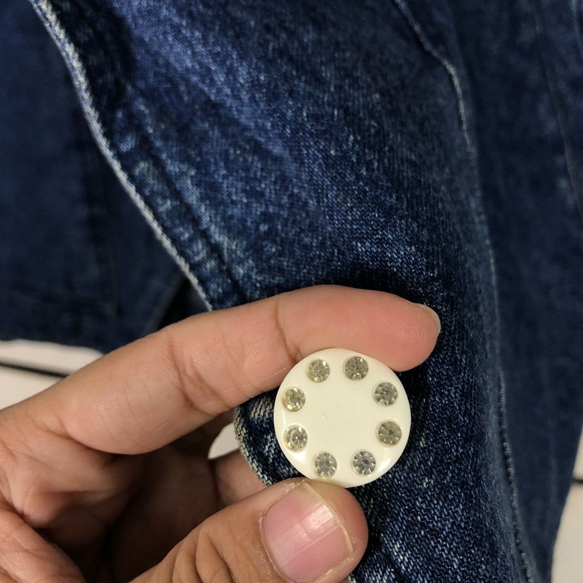 Japanese Brand 📌Vintage Biker Denim Jacket Indigo Cetra Issey Miyake Size US M / EU 48-50 / 2 - 17 Thumbnail