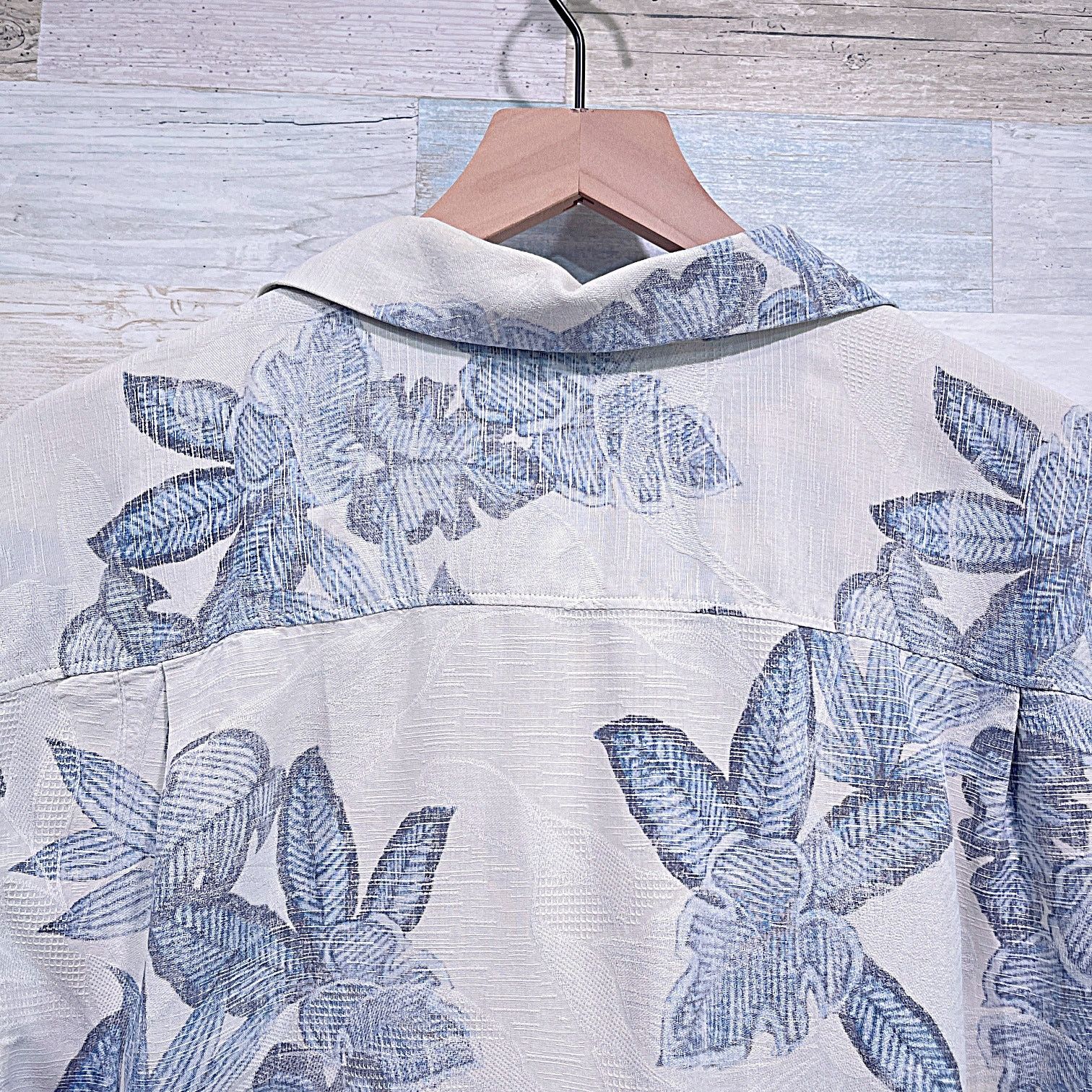 Tommy Bahama TOMMY BAHAMA 100% Silk Hawaiian Floral Camp Shirt Mens Large Size US L / EU 52-54 / 3 - 5 Thumbnail