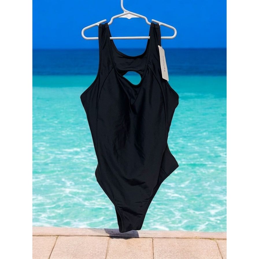 Unknown London Women's New Black One Piece Swimsuit Size S Sporty Swimwear Size S / US 4 / IT 40 - 1 Thumbnail