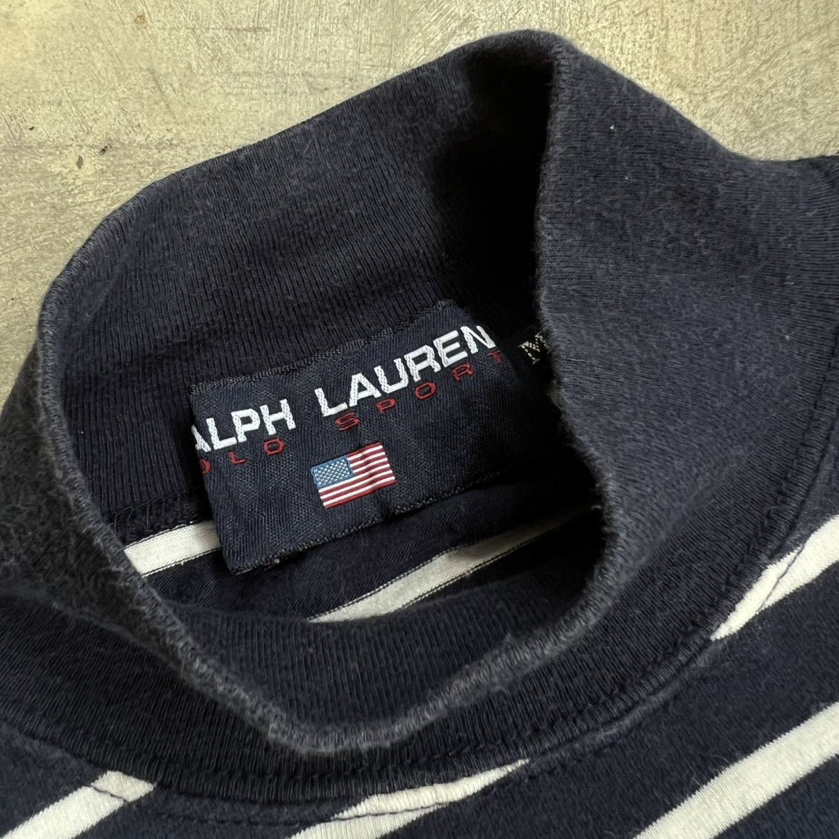 Polo Ralph Lauren Ralph Lauren Polo Sport Stripe Turtle Neck Long Sleeve Shirt Size M / US 6-8 / IT 42-44 - 4 Thumbnail