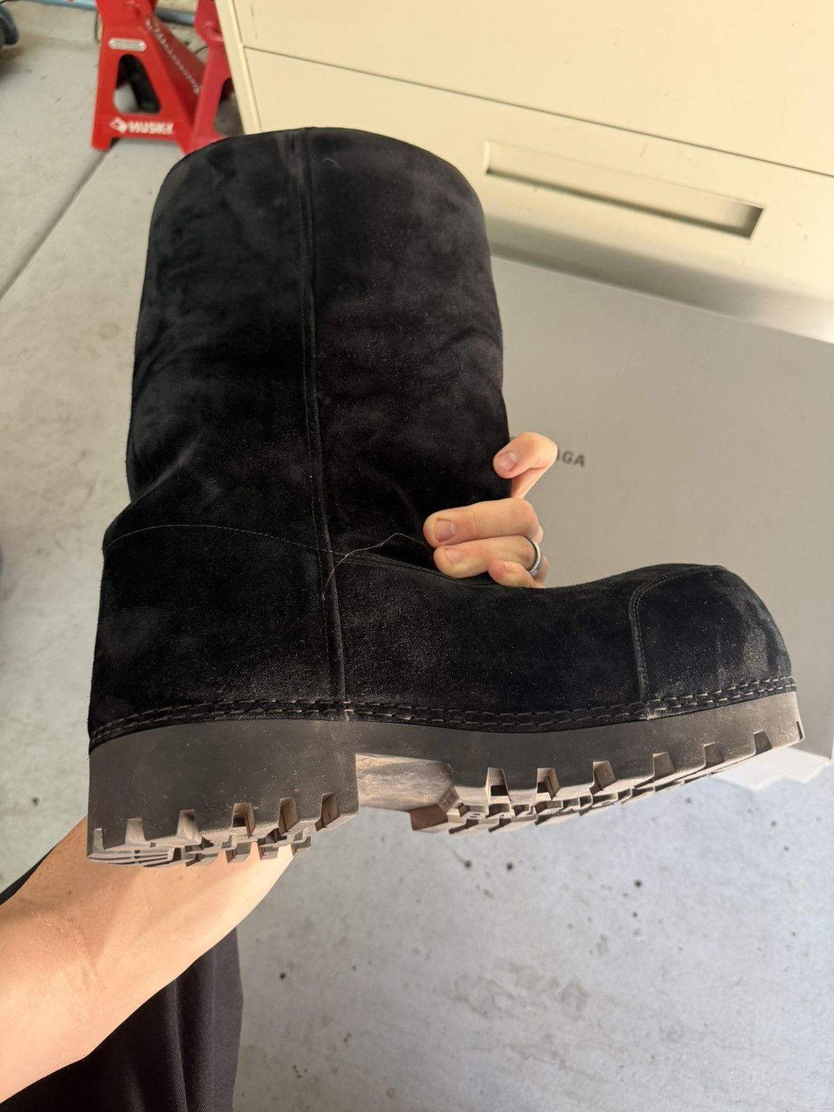 Balenciaga Balenciaga Black Hightop LA Alaska Boot Size US 10 / EU 43 - 9 Thumbnail