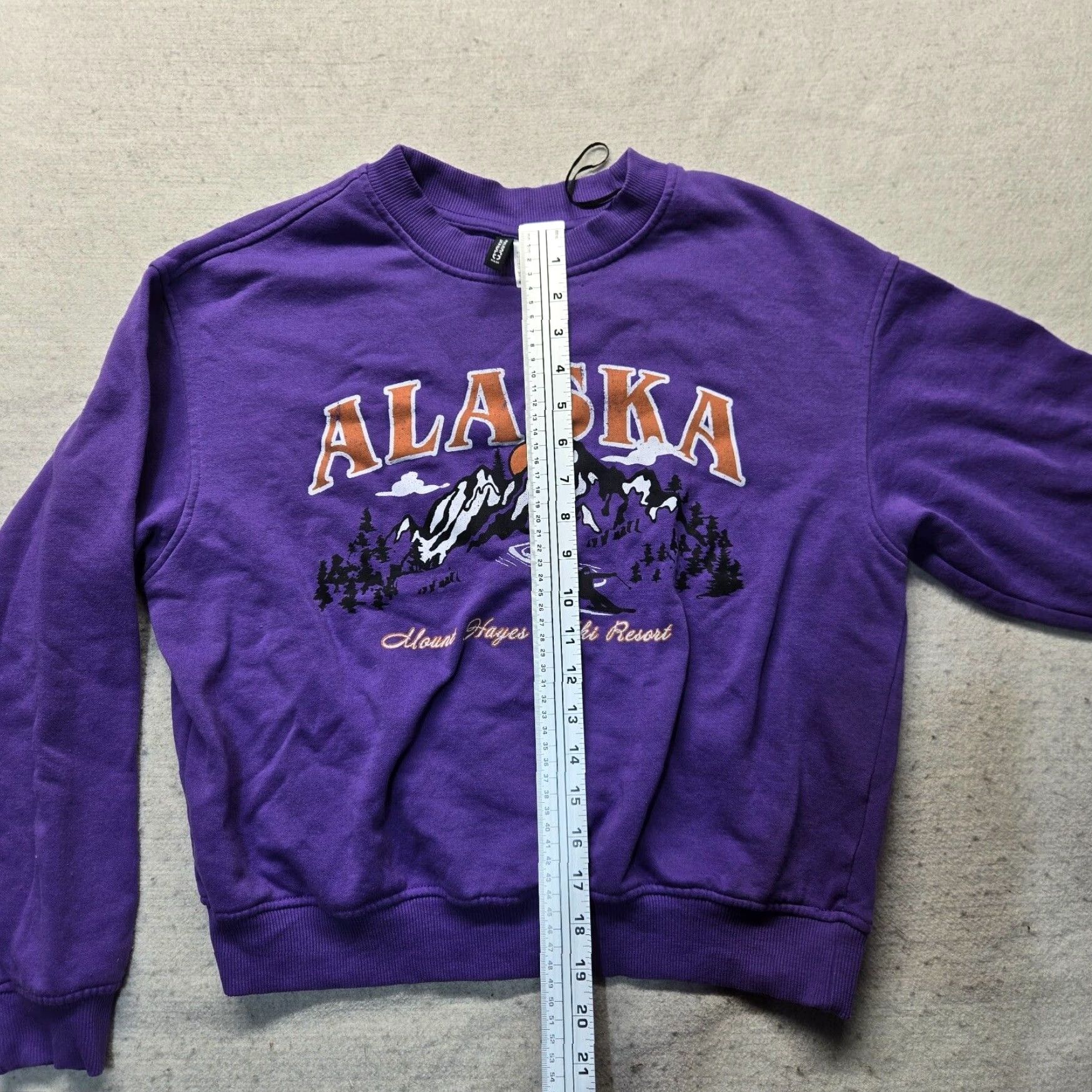 Vintage VINTAGE Alaska Mount Hayes Ski Resort Purple Long Sleeve Pullover Sweatshirt Womens M Size M / US 6-8 / IT 42-44 - 6 Thumbnail