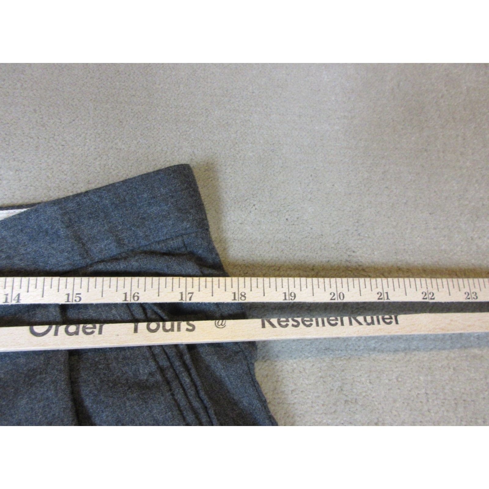 Zanella Zanella Pants Mens 35x30 Gray Dress Slacks Wool Pleated Cuffed Made In Italy Size US 35 - 3 Thumbnail