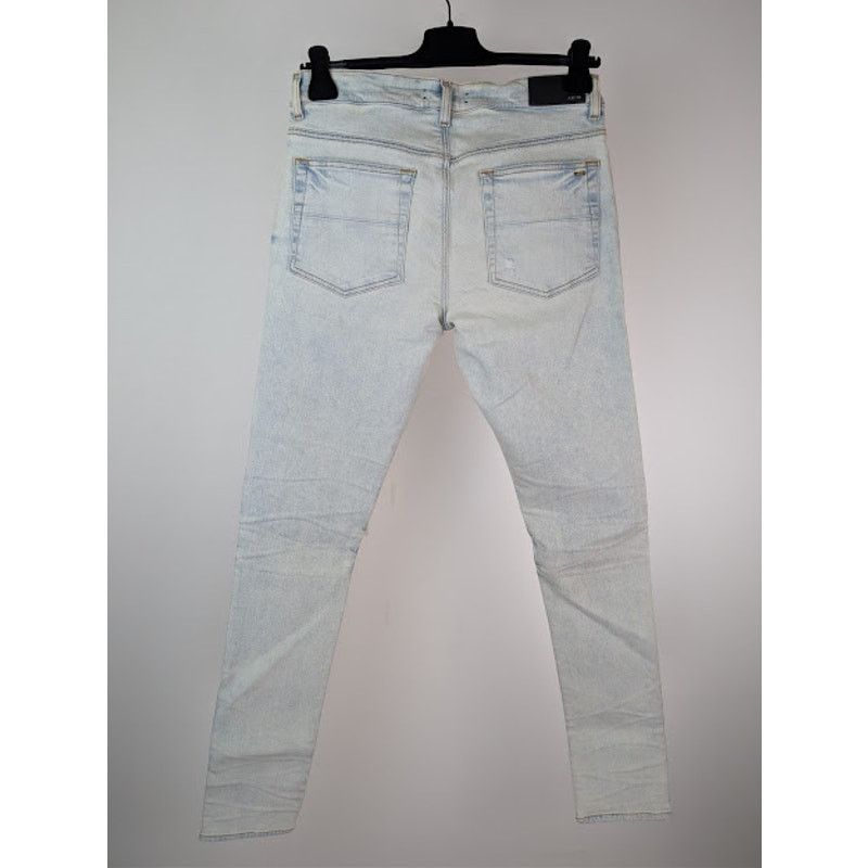 Amiri o1rshd1 MX1 Suede Denim Jeans in Medium Indigo Size US 32 / EU 48 - 12 Thumbnail